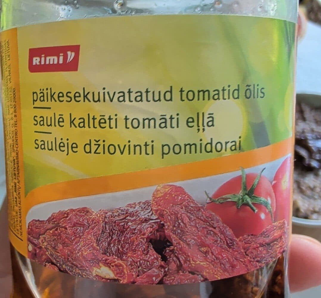 Rimi Saulē Kaltēti Tomāti Eļļā packshot
