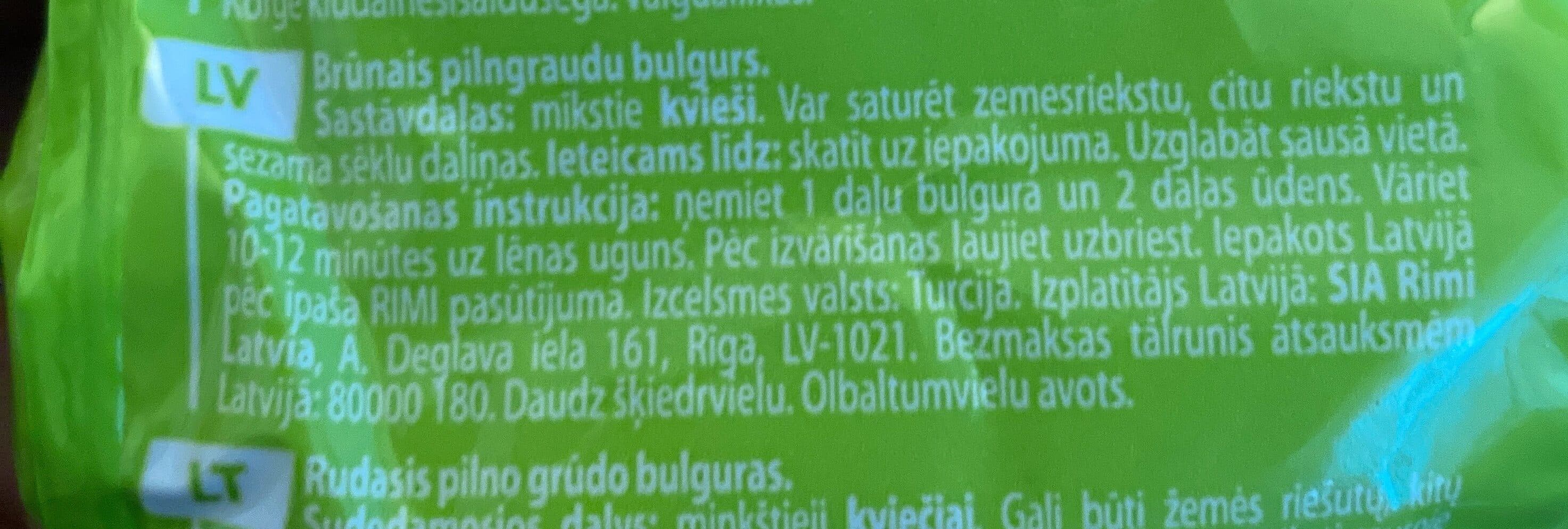 Rimi Brūnais bulgurs packshot