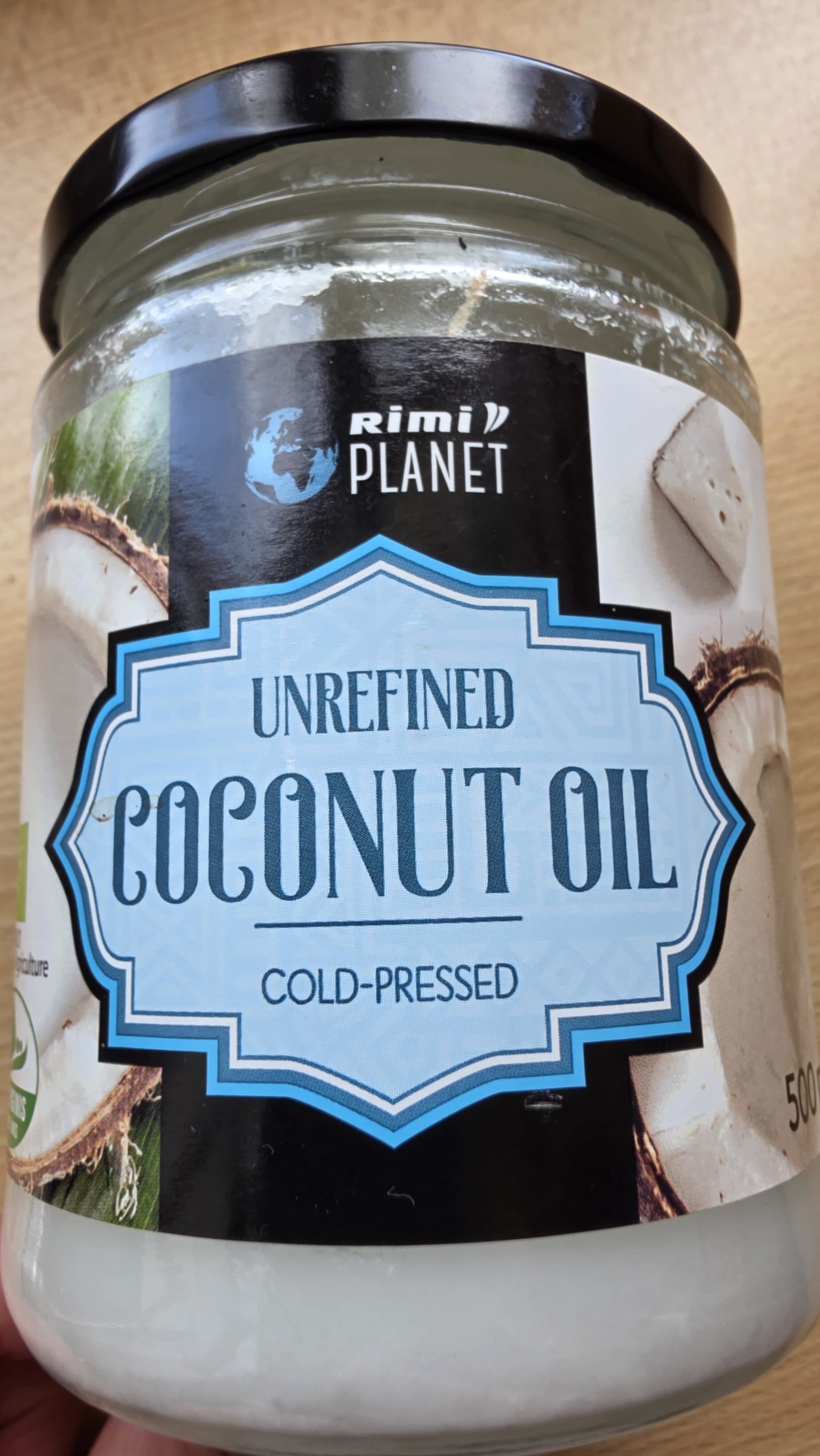 Planet Aukstā spieduma nerafinēta kokosriekstu eļļa packshot