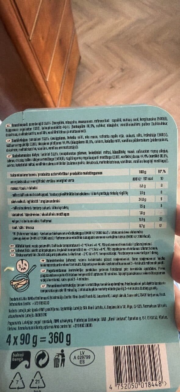 Rimi Pancūkas ar biezpienu packshot