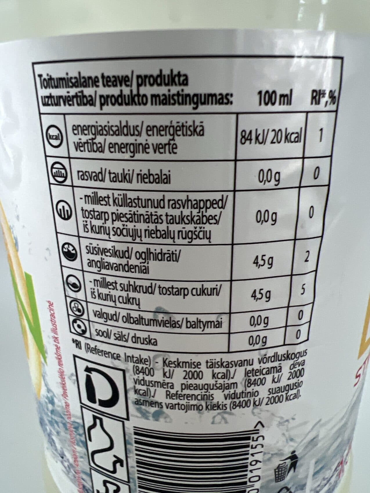 Rimi Lemon Still Soft Drink packshot