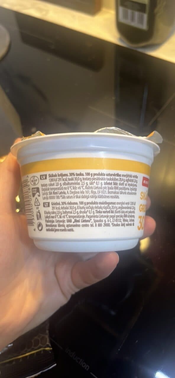 Rimi Grietinė packshot