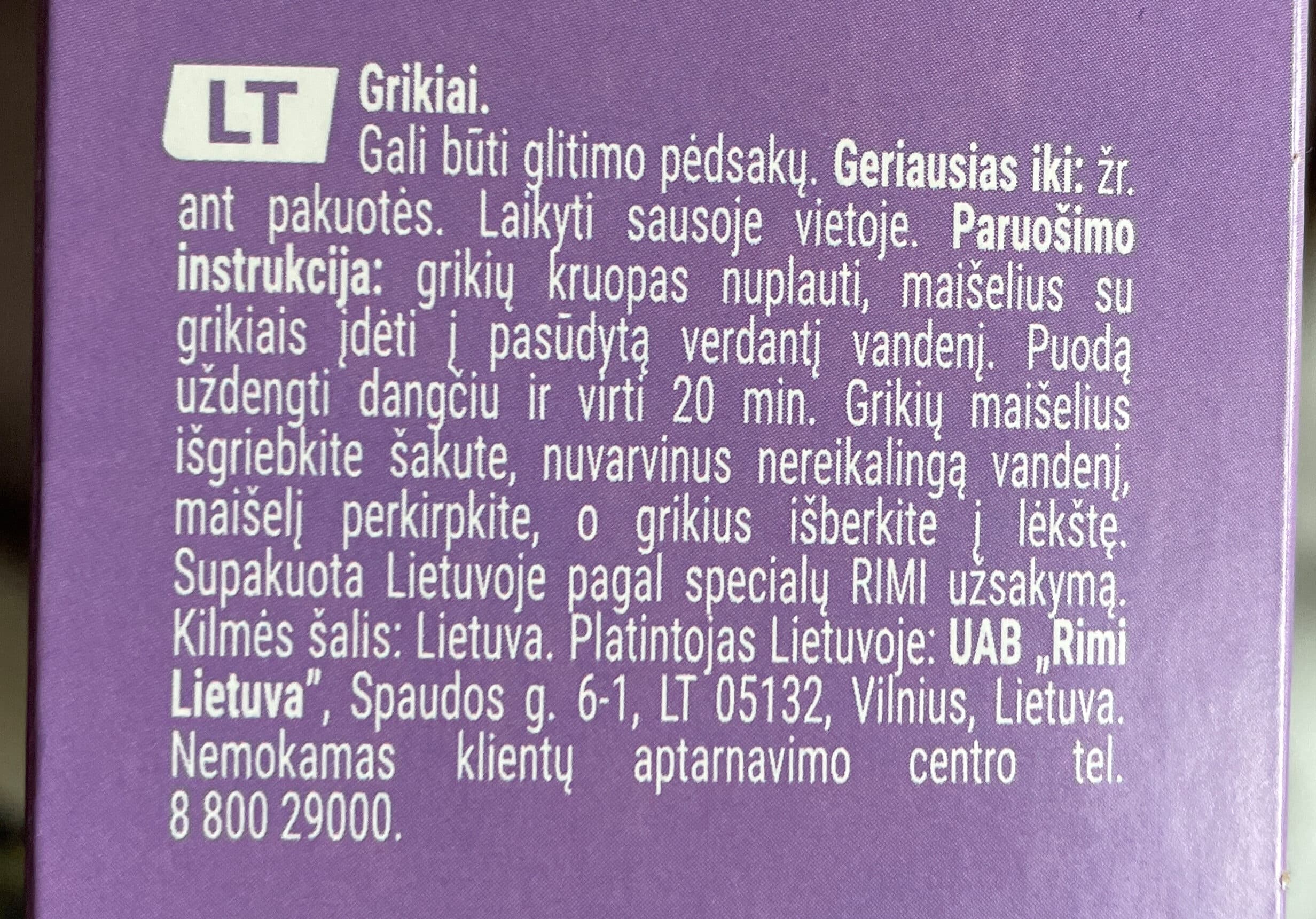 rimi smart BUCKWHEAT packshot