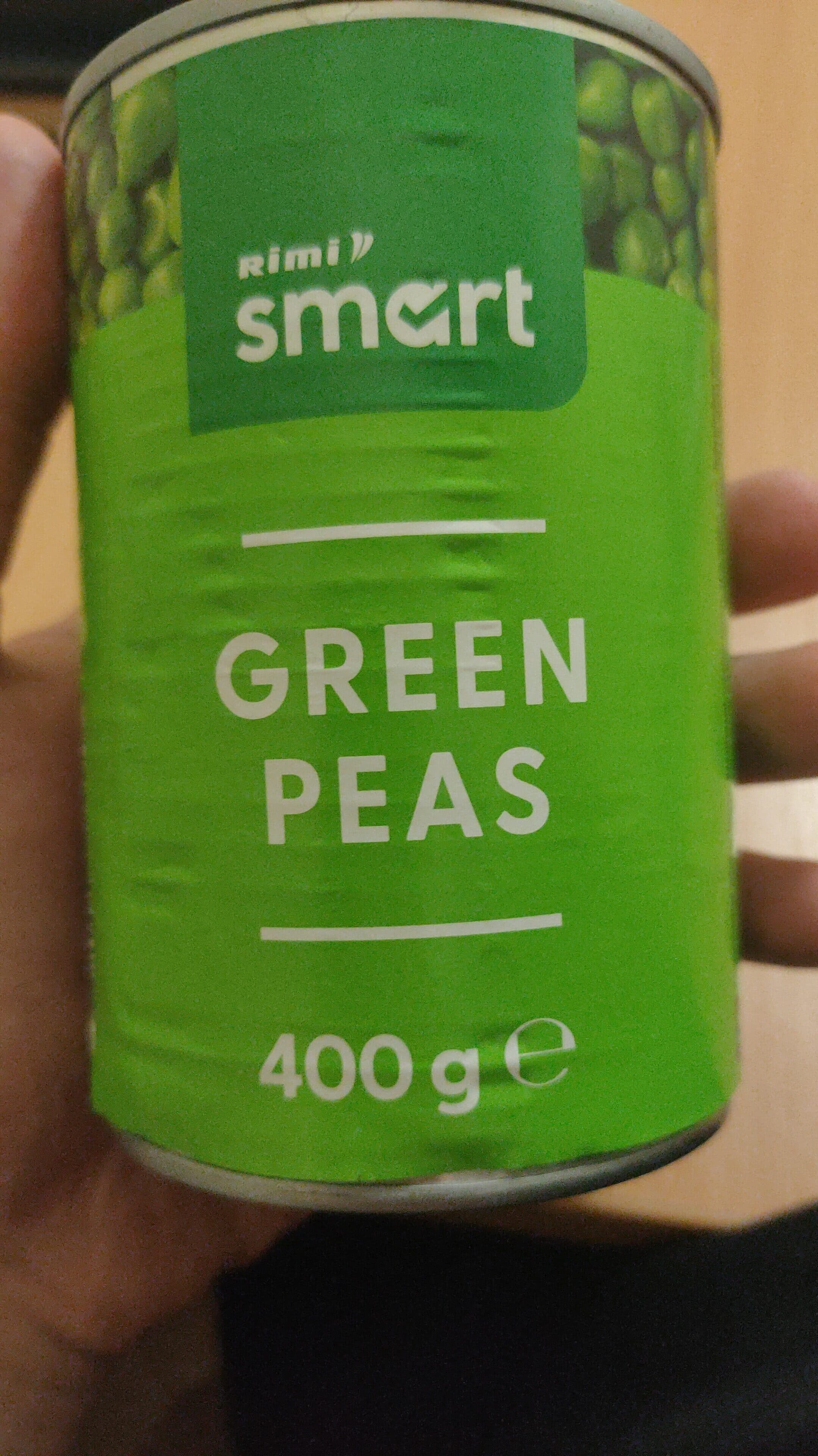 rimi rimi green peas packshot