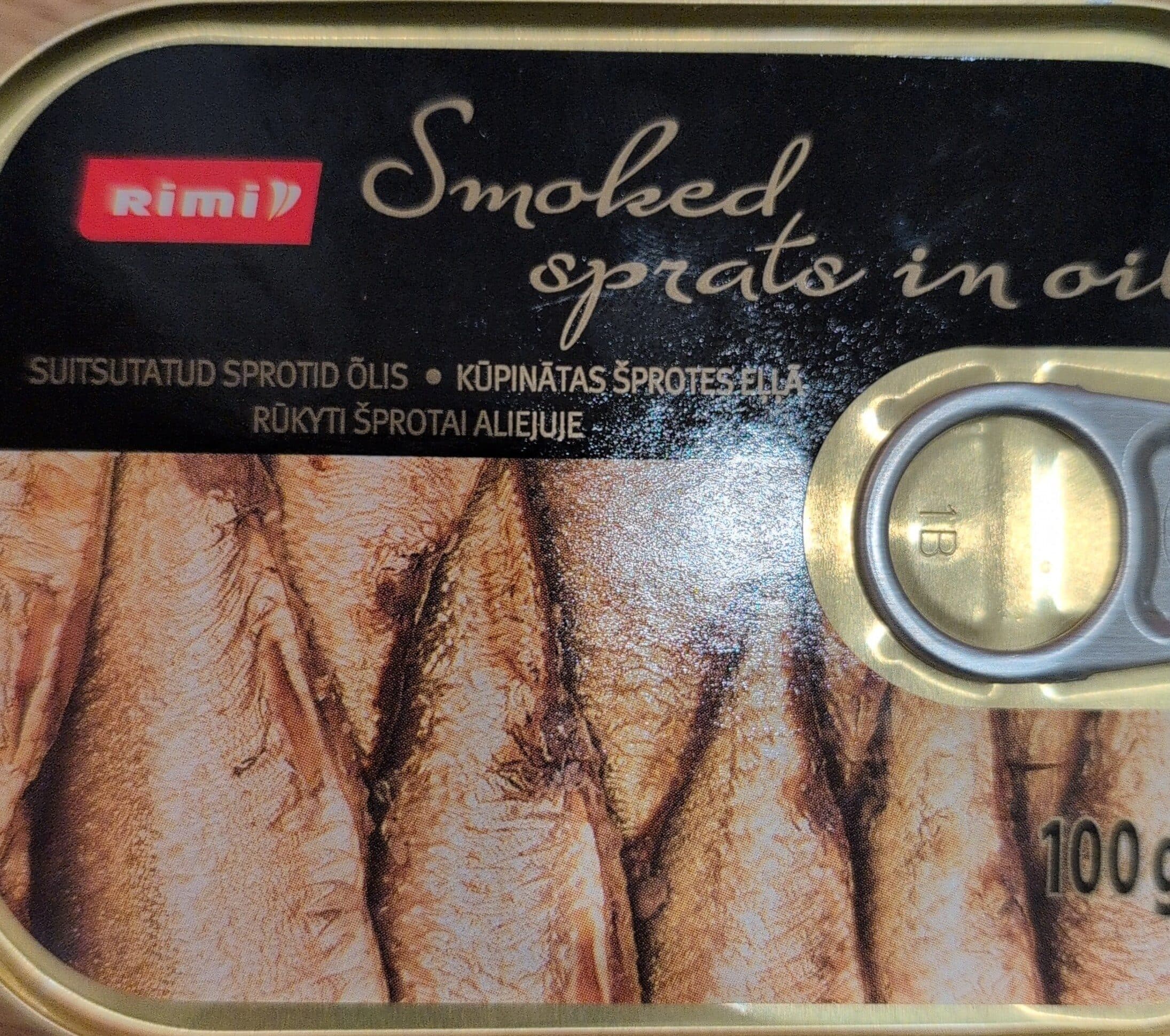 Rimi smoked sprats in oil packshot