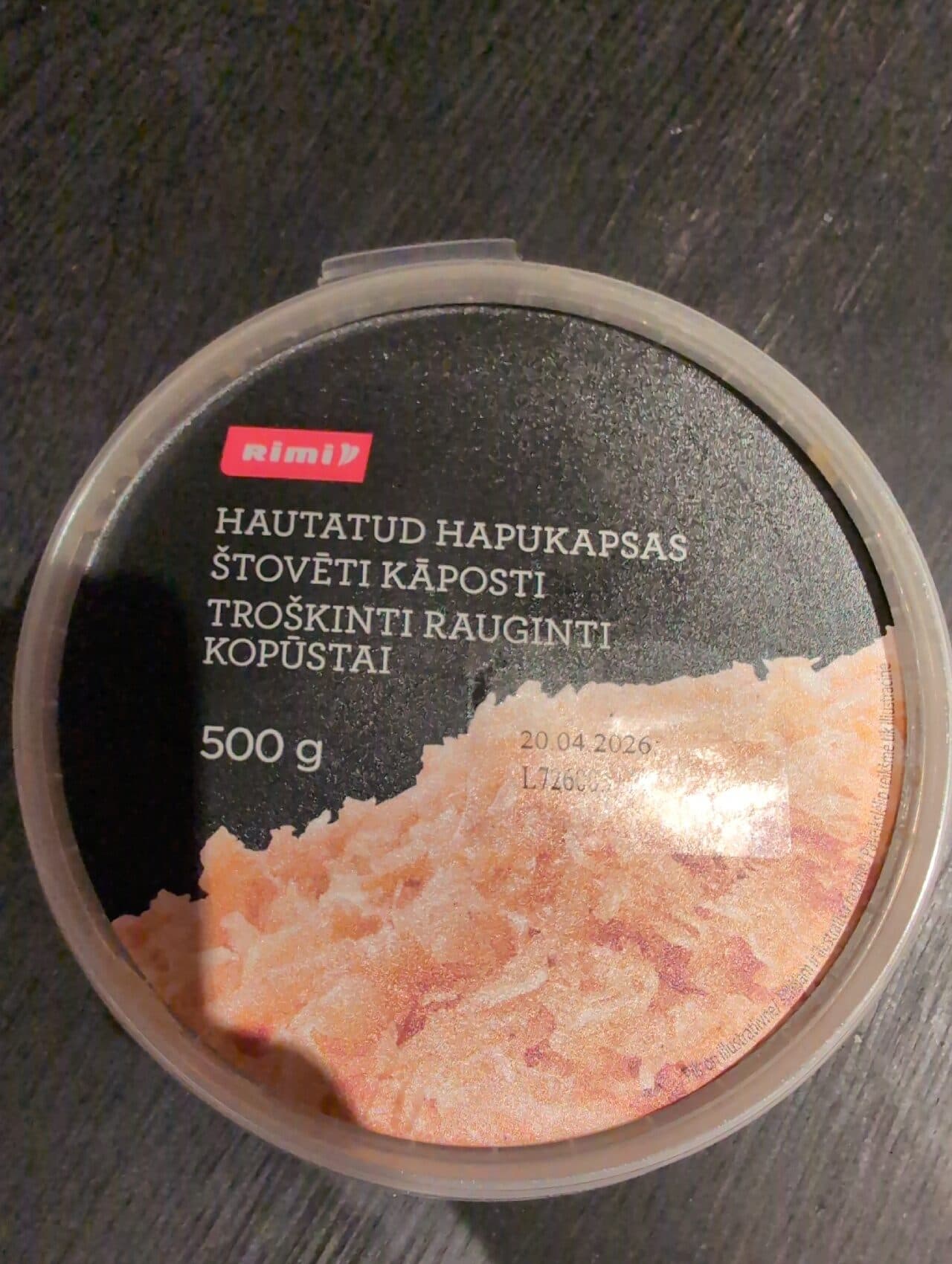 Rimi Troškinti Rauginti Kopūstai packshot