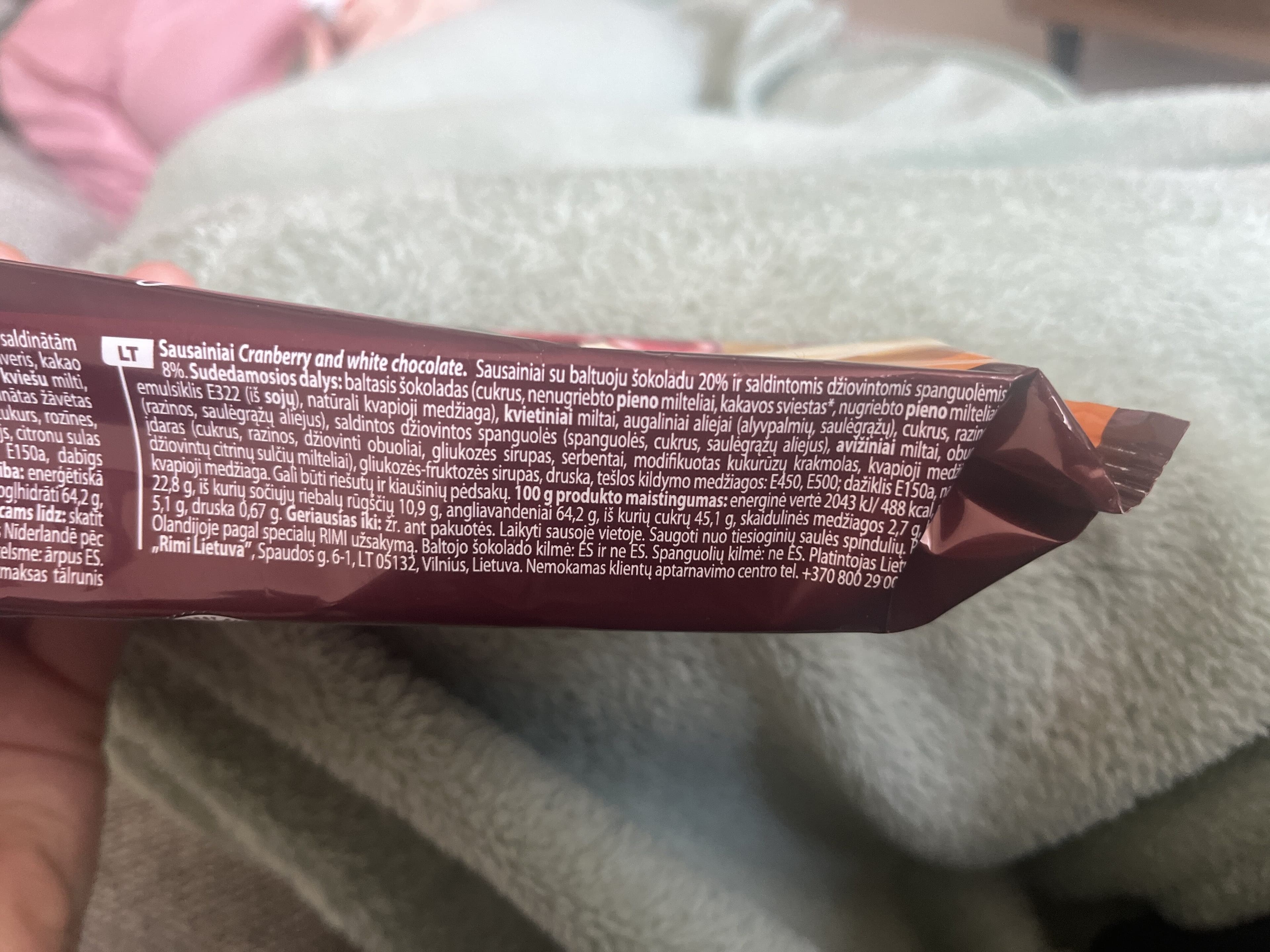 Rimi Crannberry With Chocolate packshot