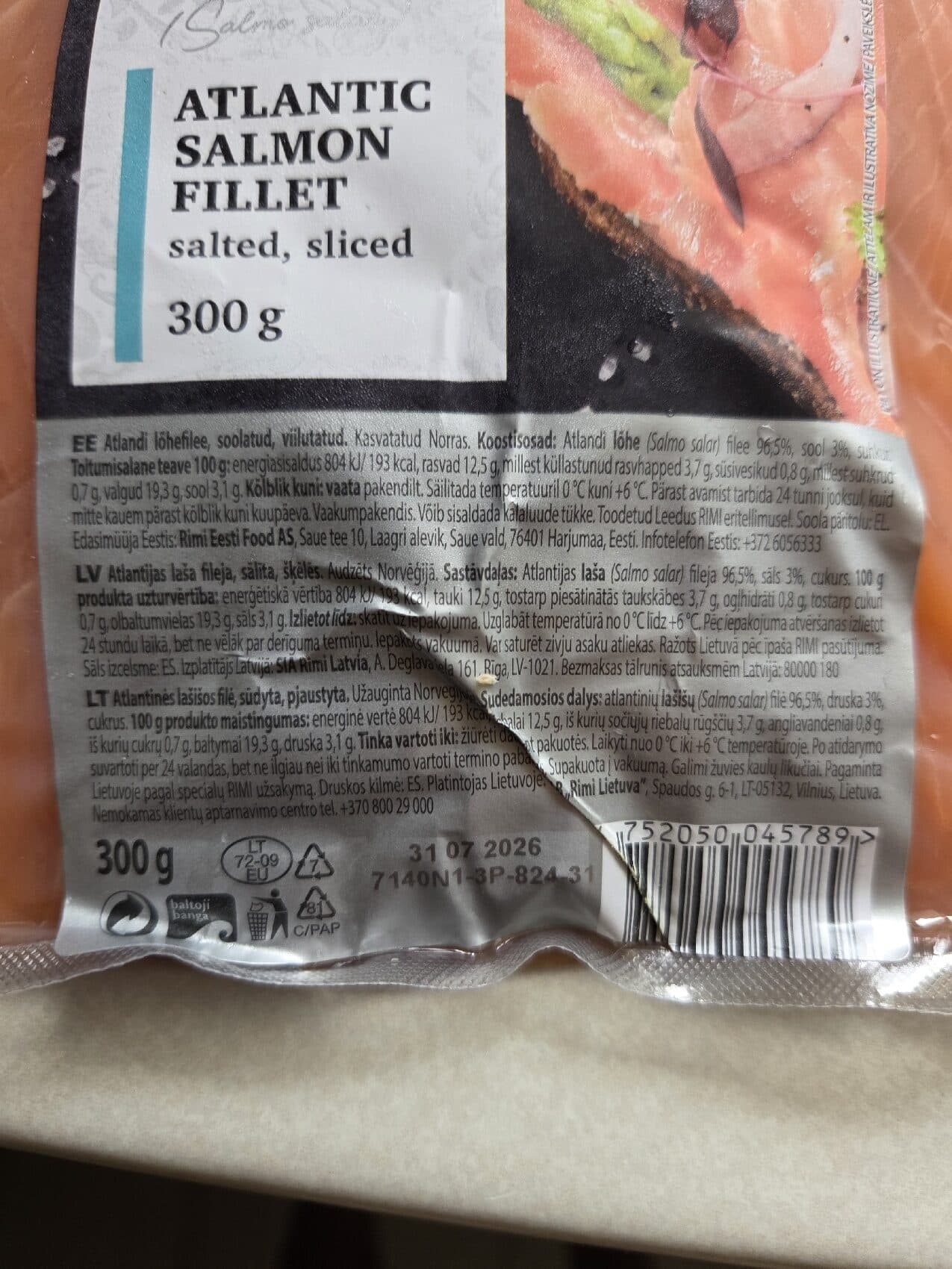 Rimi Atlantic Salmon Fillet packshot