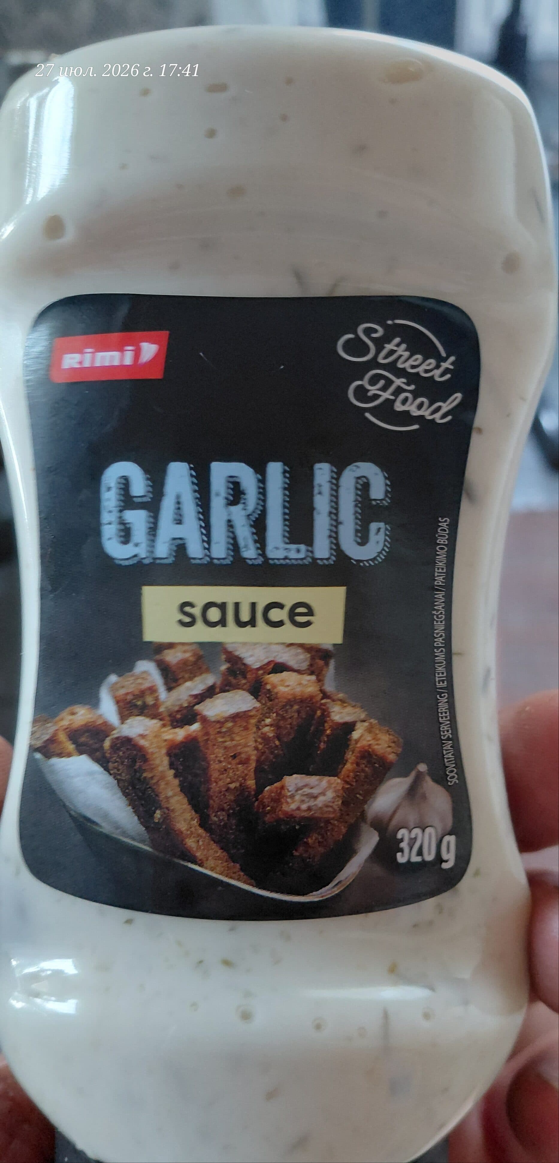 RIMI Garlic sauce packshot