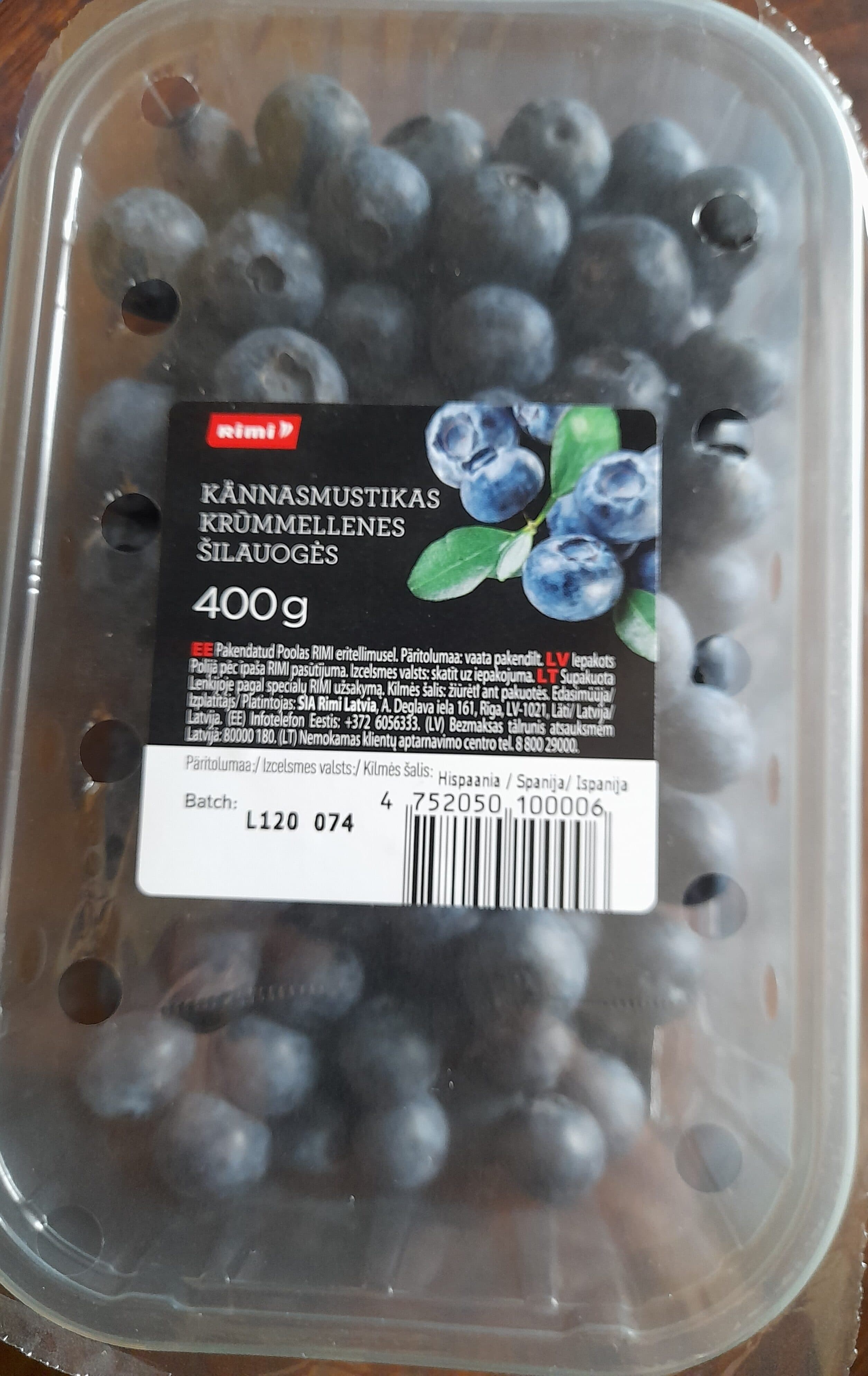 Rimi Krūmmellenes packshot