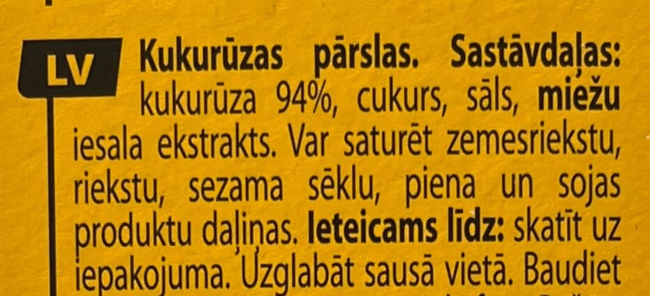 Rimi Kukurūzas parslas packshot