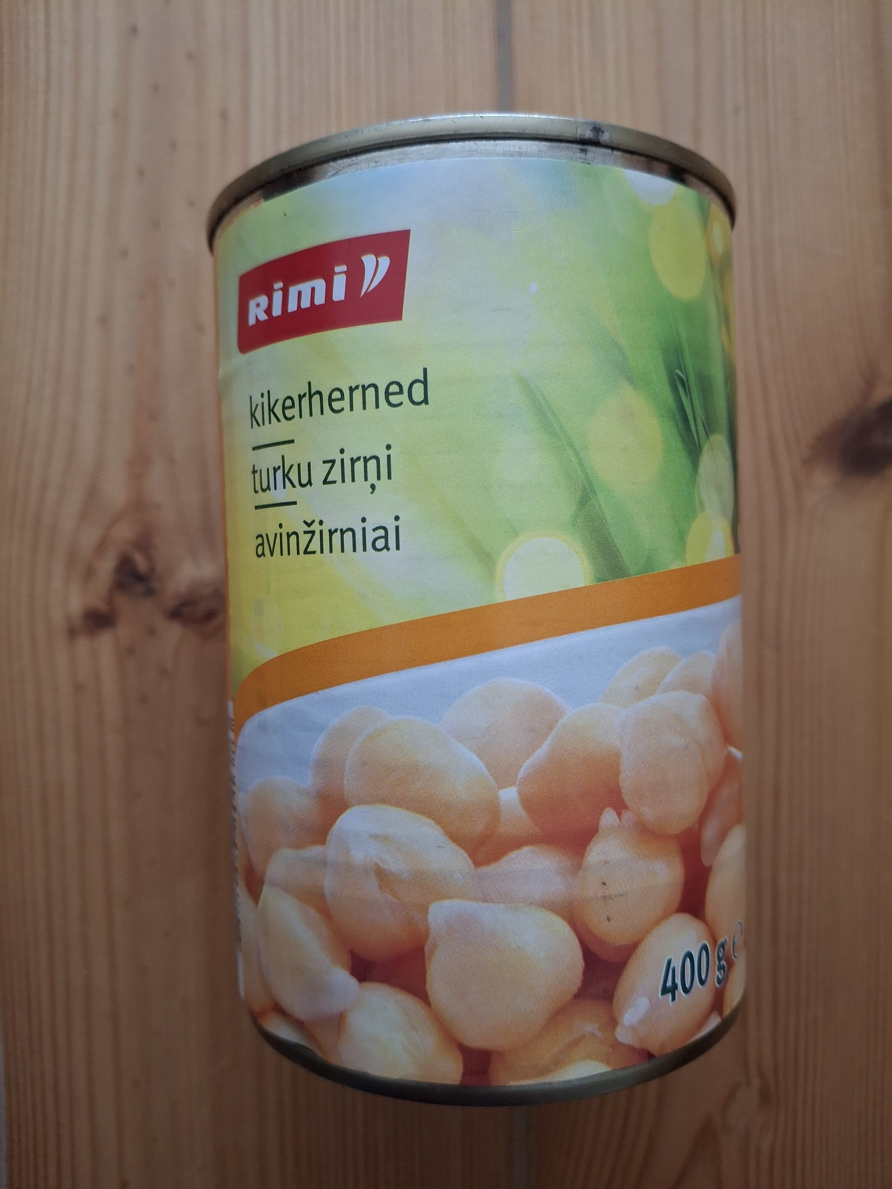 Rimi Chickpeas packshot