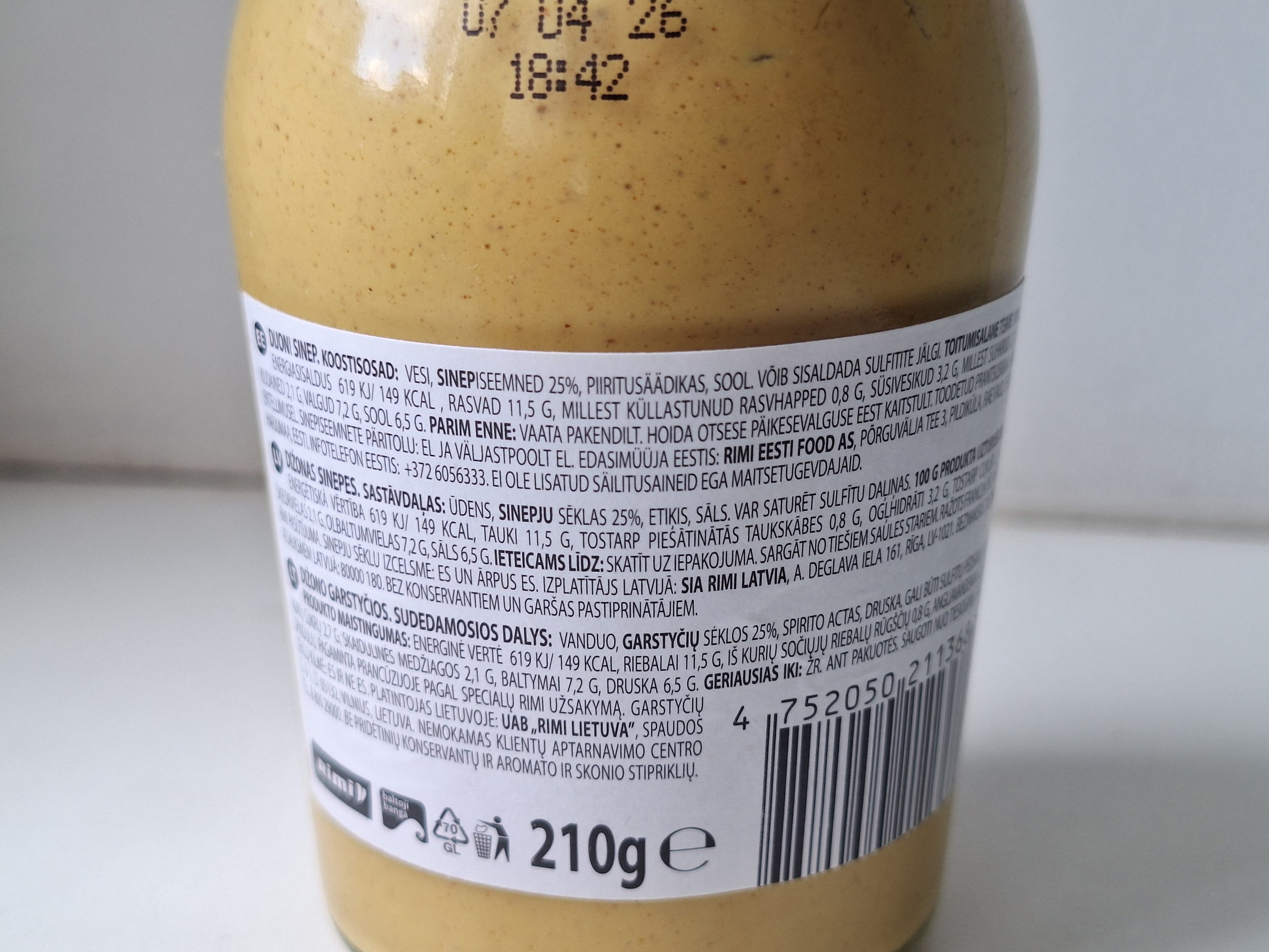 Open Food Facts 4752050211368 packshot