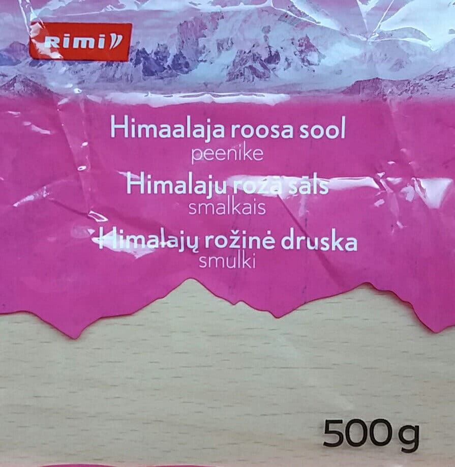 Rimi Himalaju rozā sāls packshot