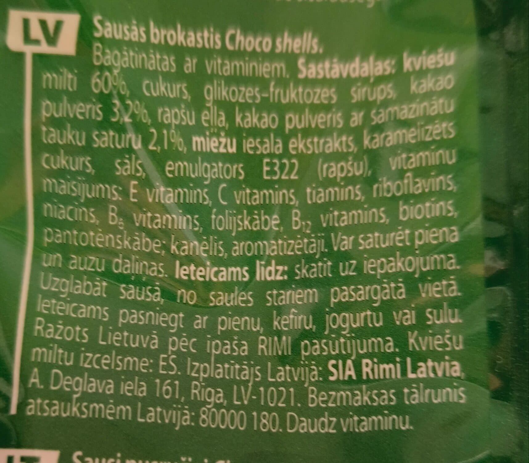Rimi Choco Shells packshot