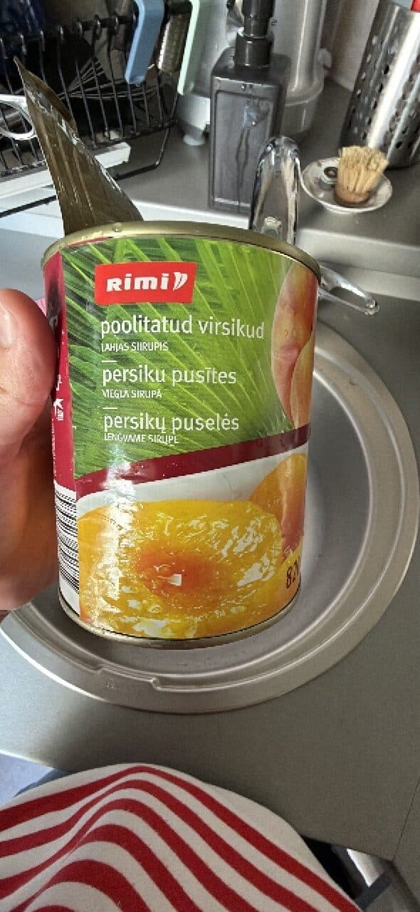 Rimi Persiku Pusītes packshot