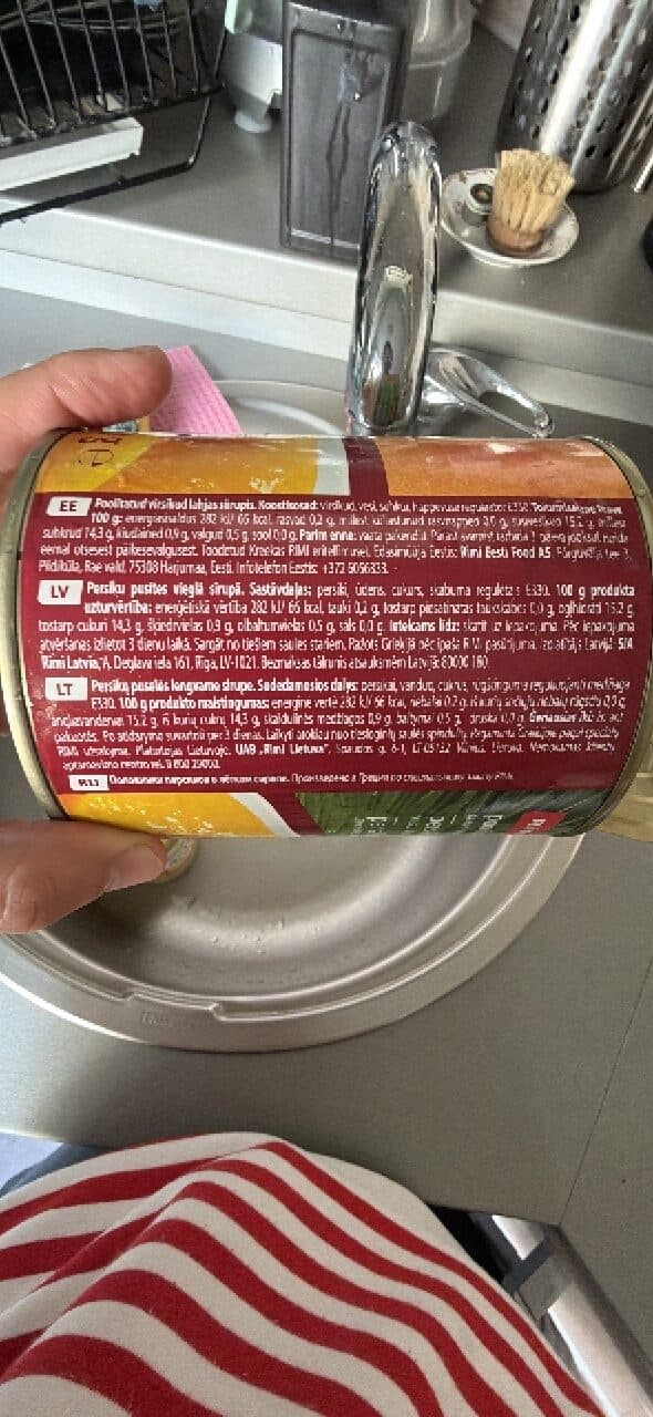 Rimi Persiku Pusītes packshot