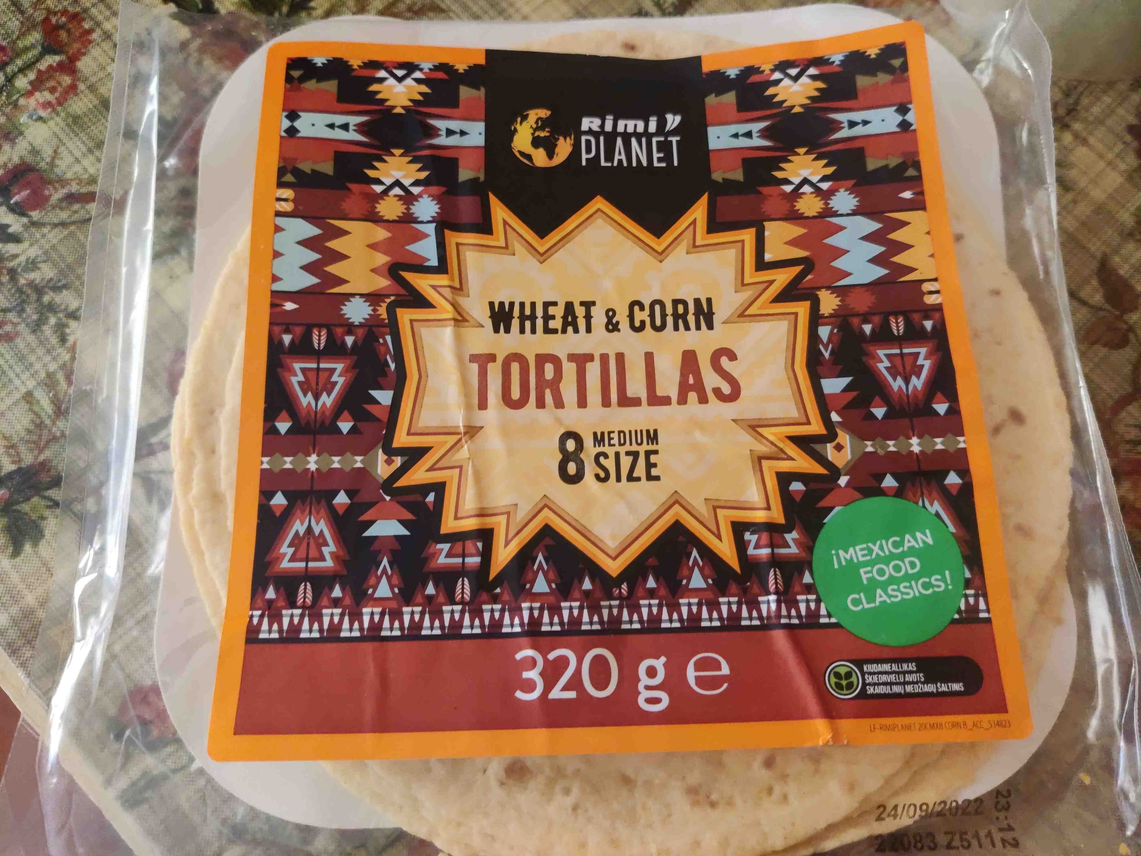 Rimi planet Wheat & Corn tortillas packshot