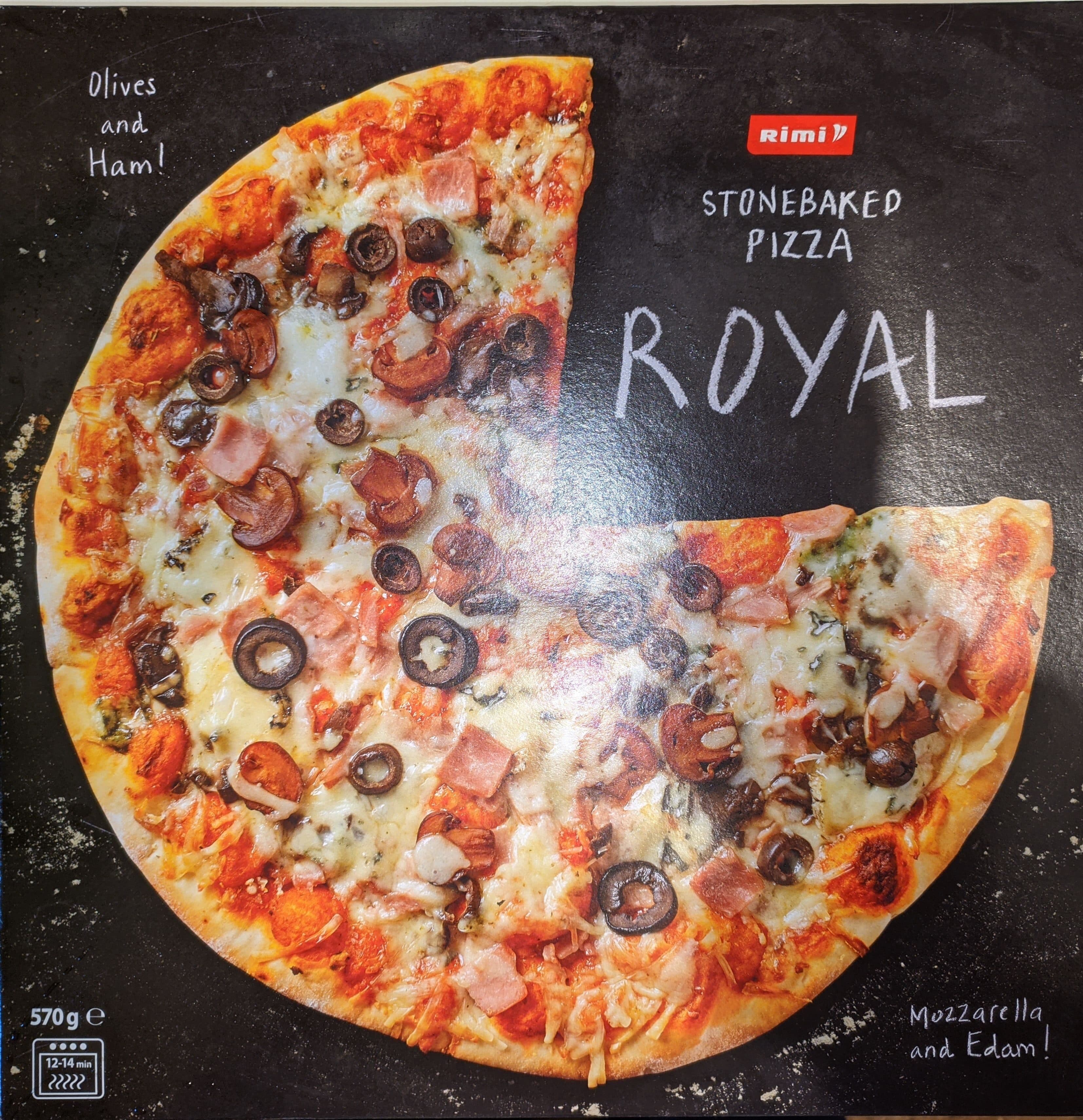 Rimi Stonebaked Pizza Royal packshot