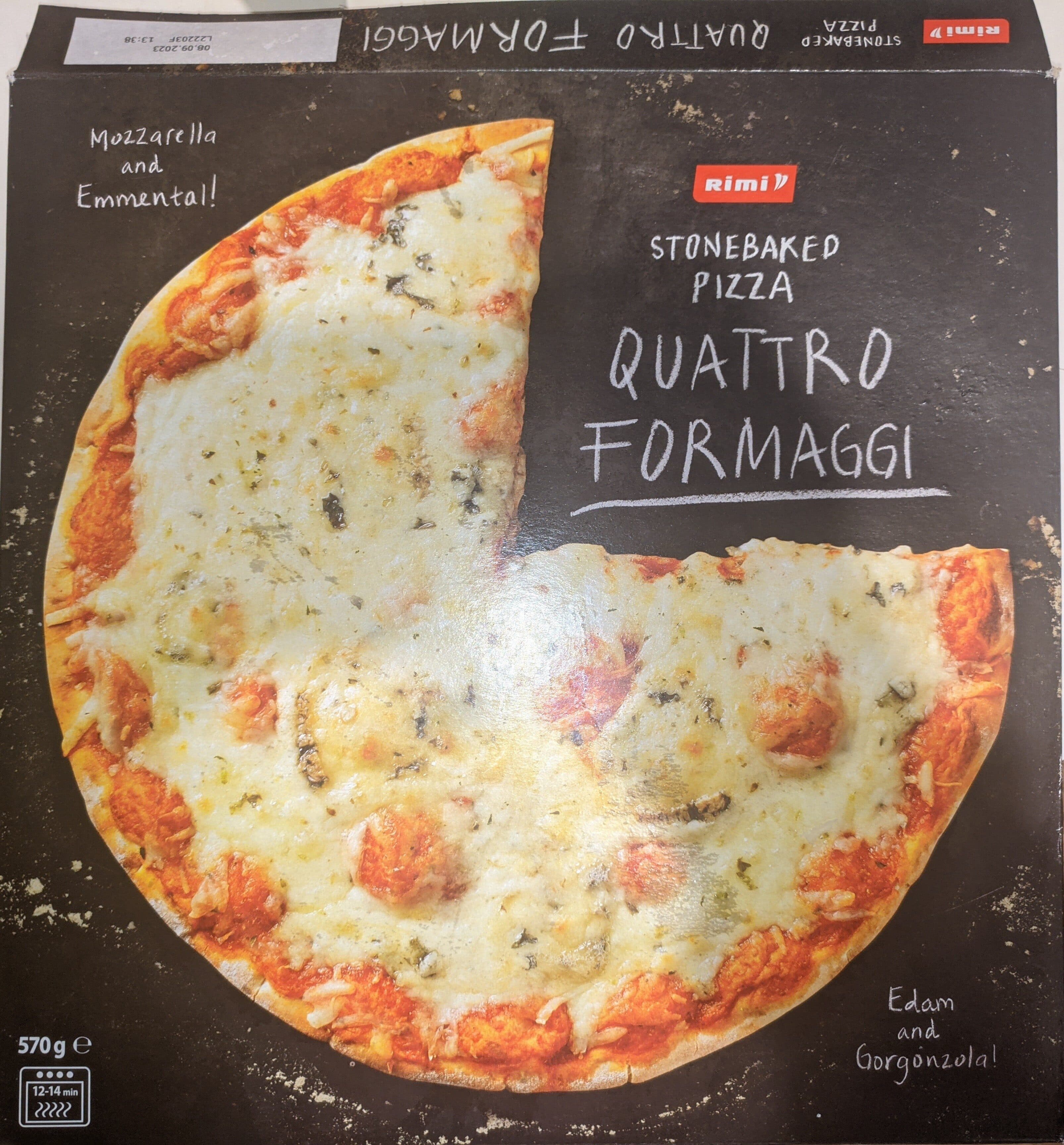 Rimi Pizza Quattro Formaggi packshot