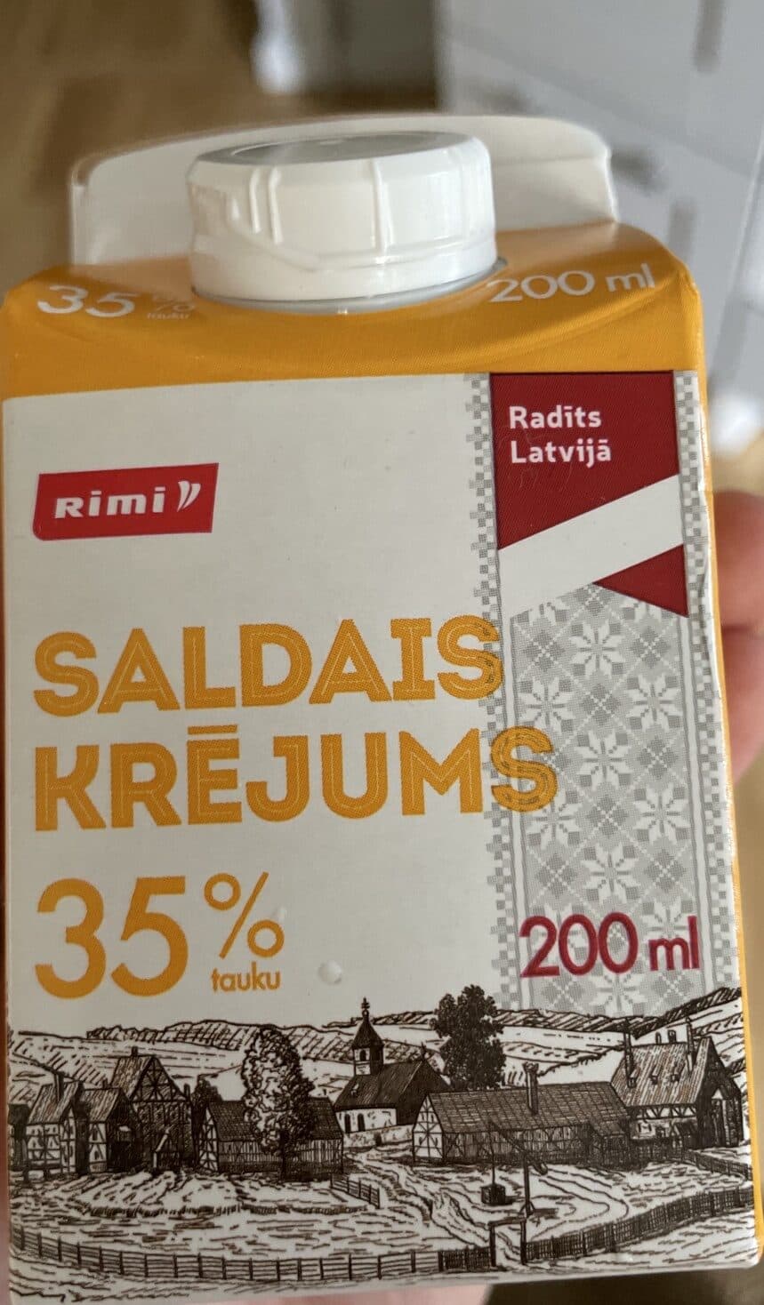 Rimi Saldais Krējums 35% packshot