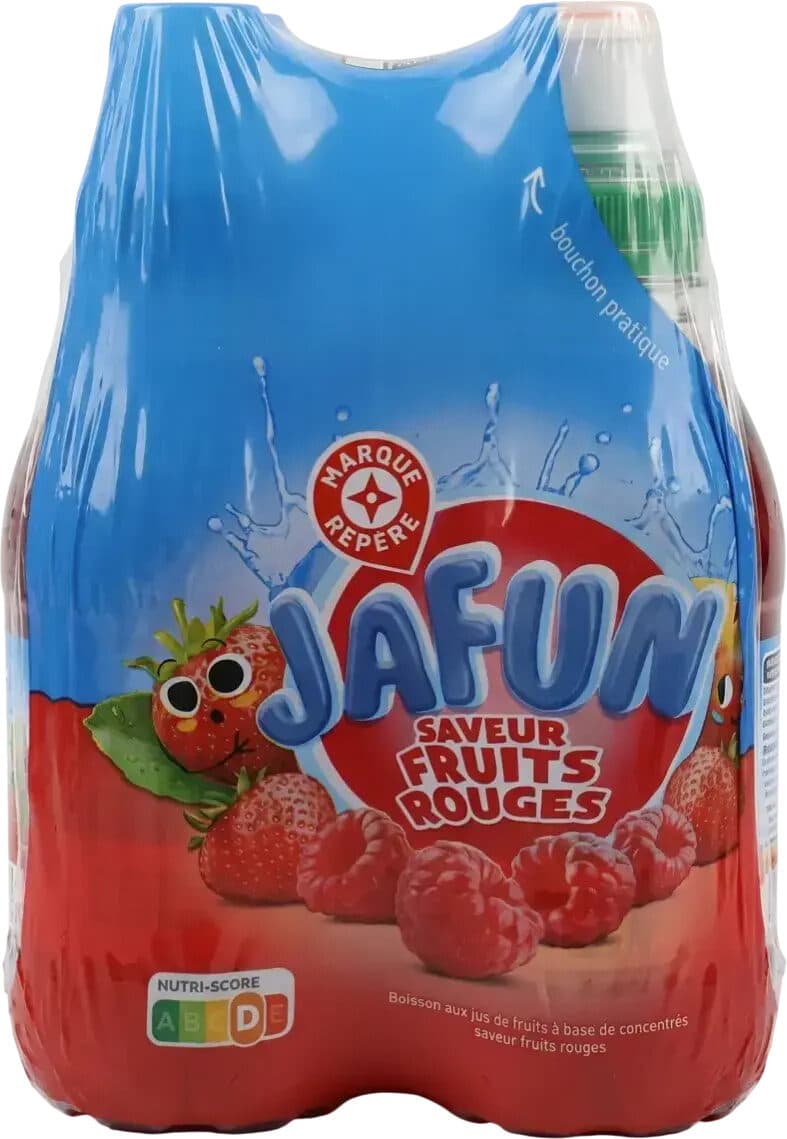 Boisson aux fruits saveur fruits rouges packshot