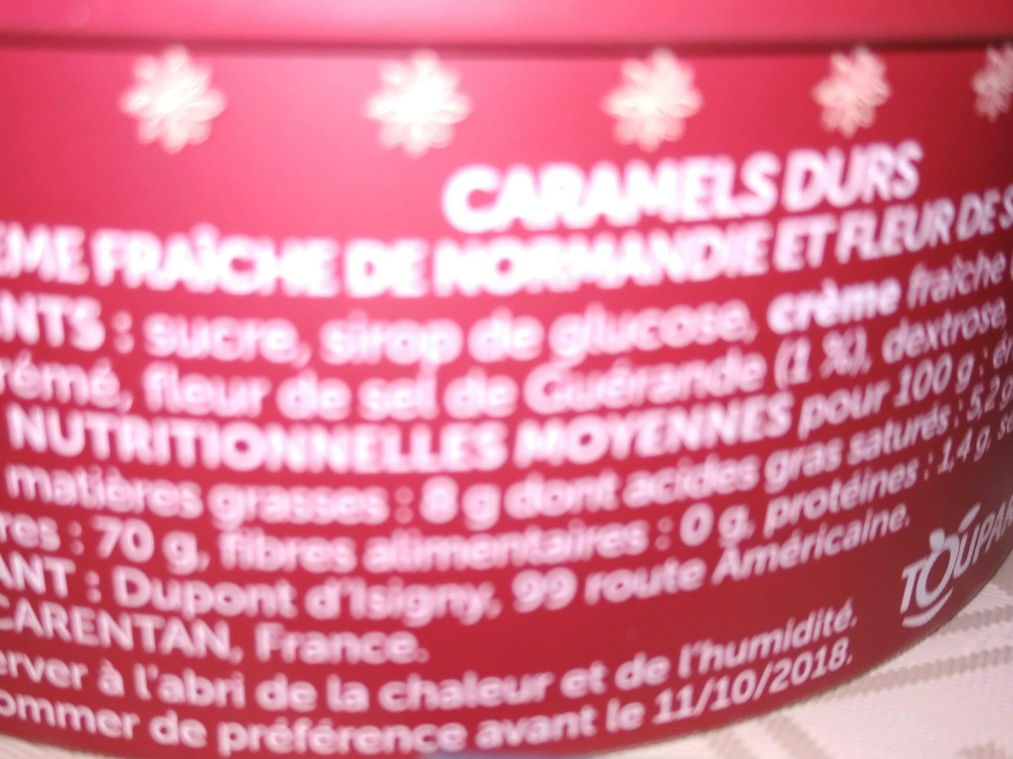 Toupargel Caramels Dupont d'isigny packshot