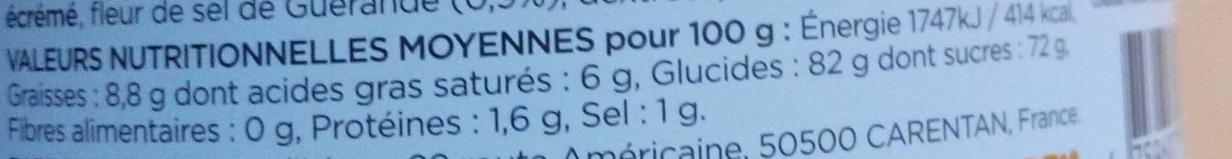 Toupargel Caramels Dupont d'Isigny à la fleur de sel de Guérande packshot