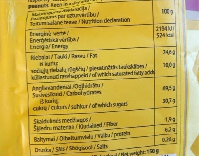 Open Food Facts Javinukai Aviečiu Skonio packshot