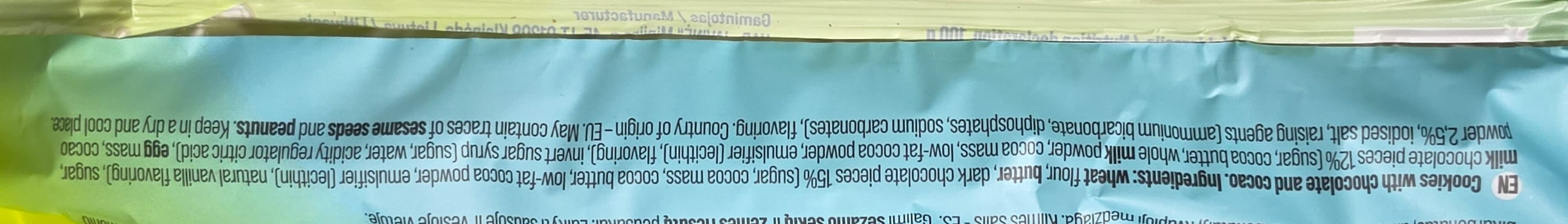 Beatos Virtuvė Sausainiai Su Šokoladu Ir Kakava packshot