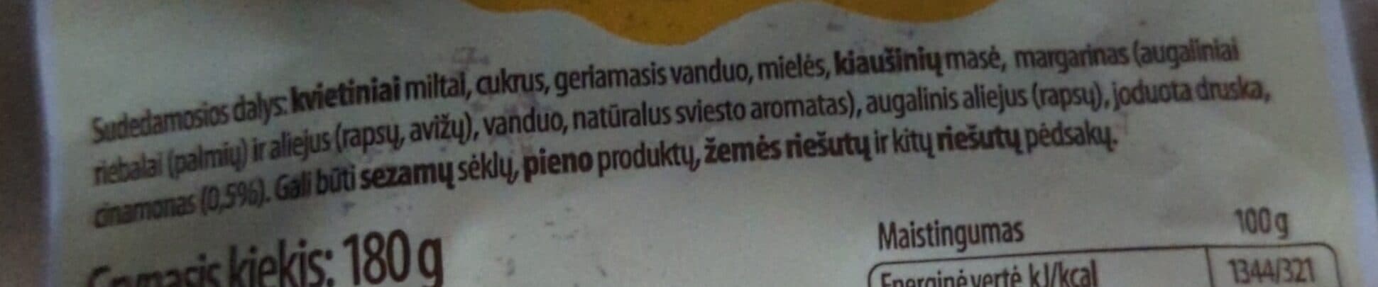 gardėsis bandelės su cinamonu packshot