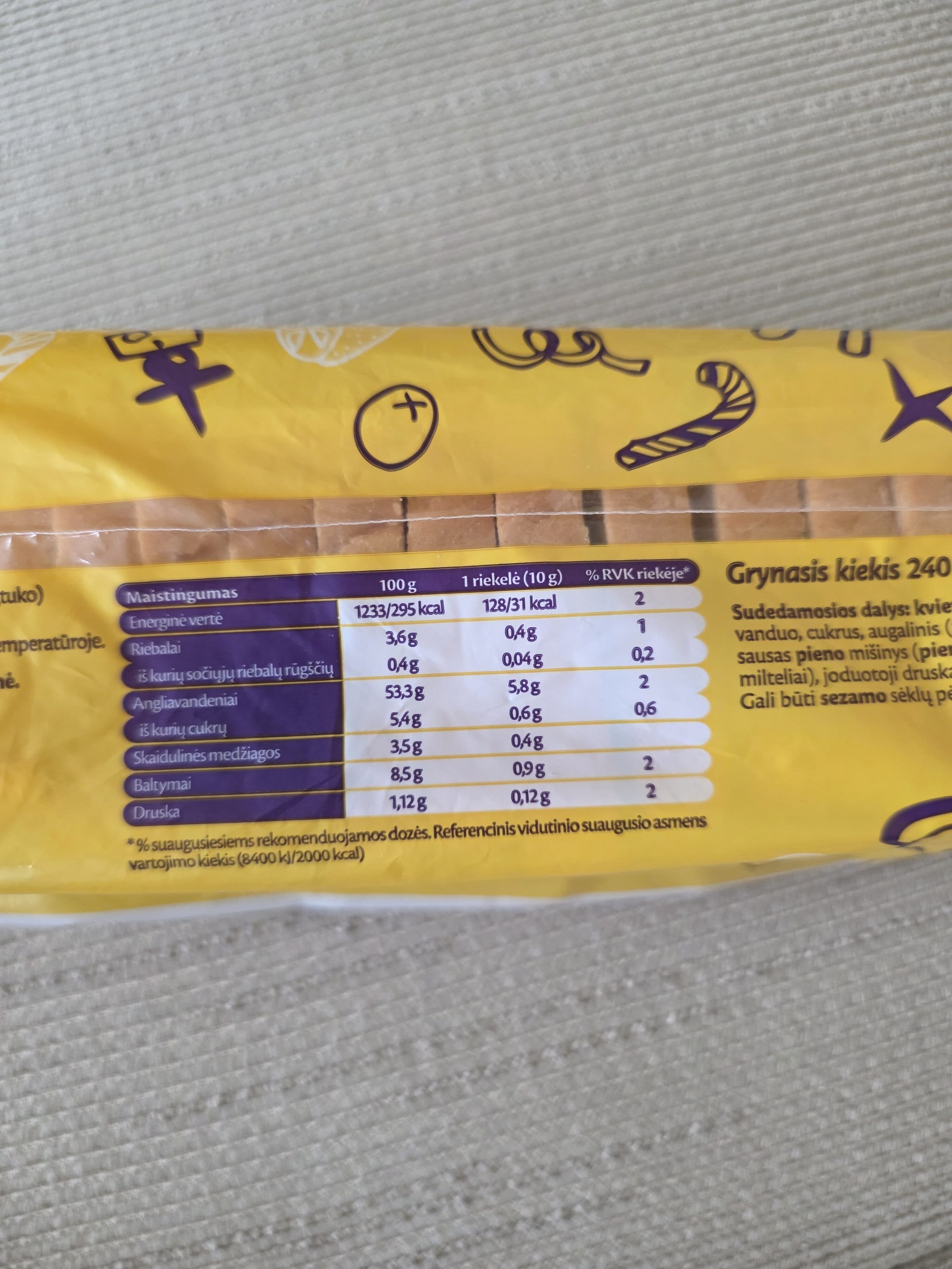GARDĖSIS SUMUŠTINIŲ TIP TOP DUONA packshot