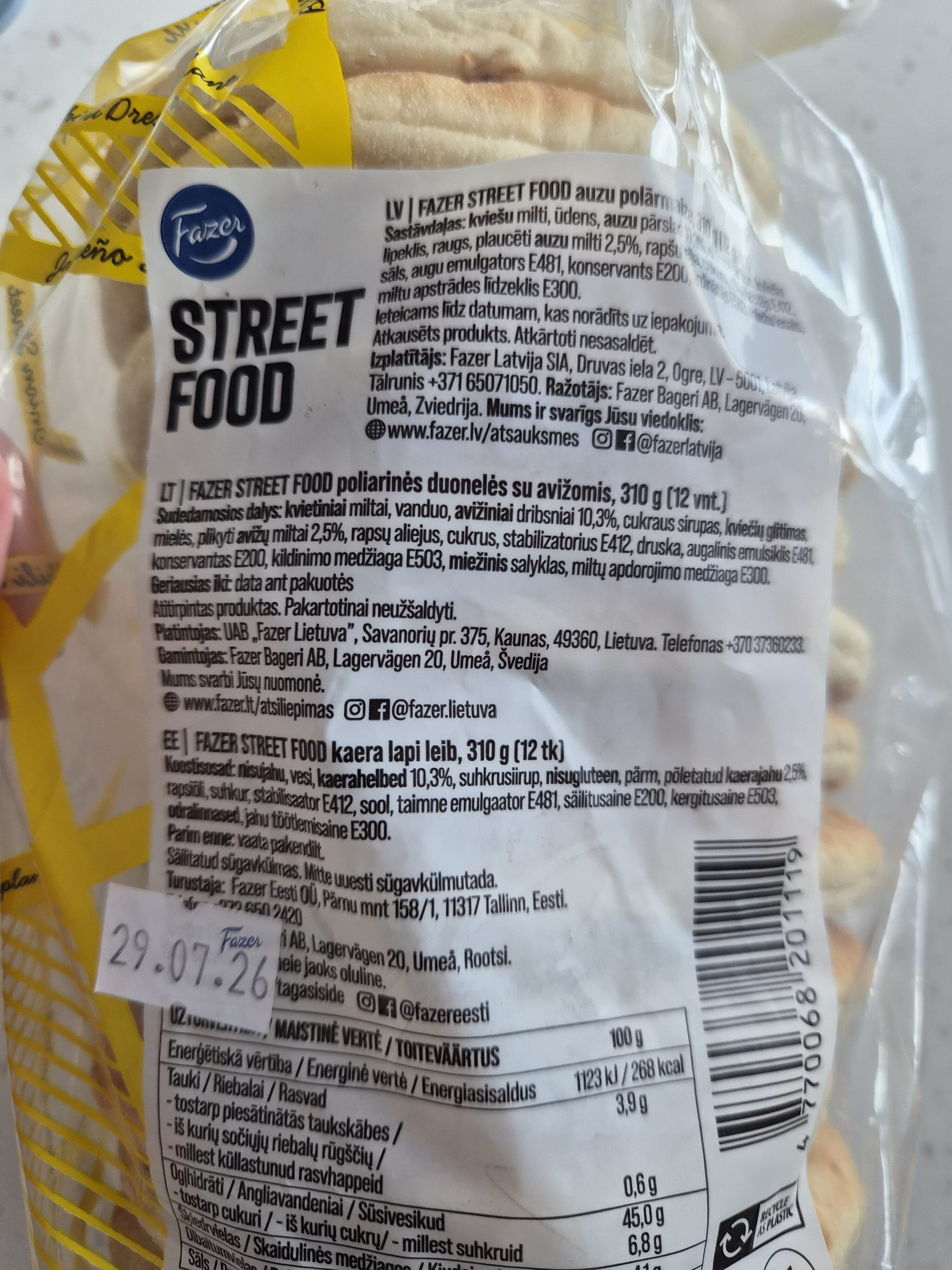 Fazer Street Food Polar Bread packshot