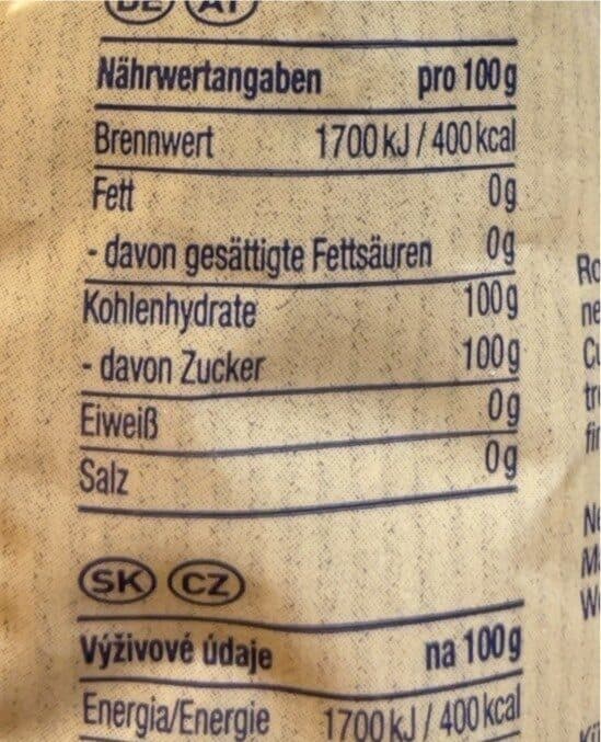Sweet Family Rohrzucker packshot