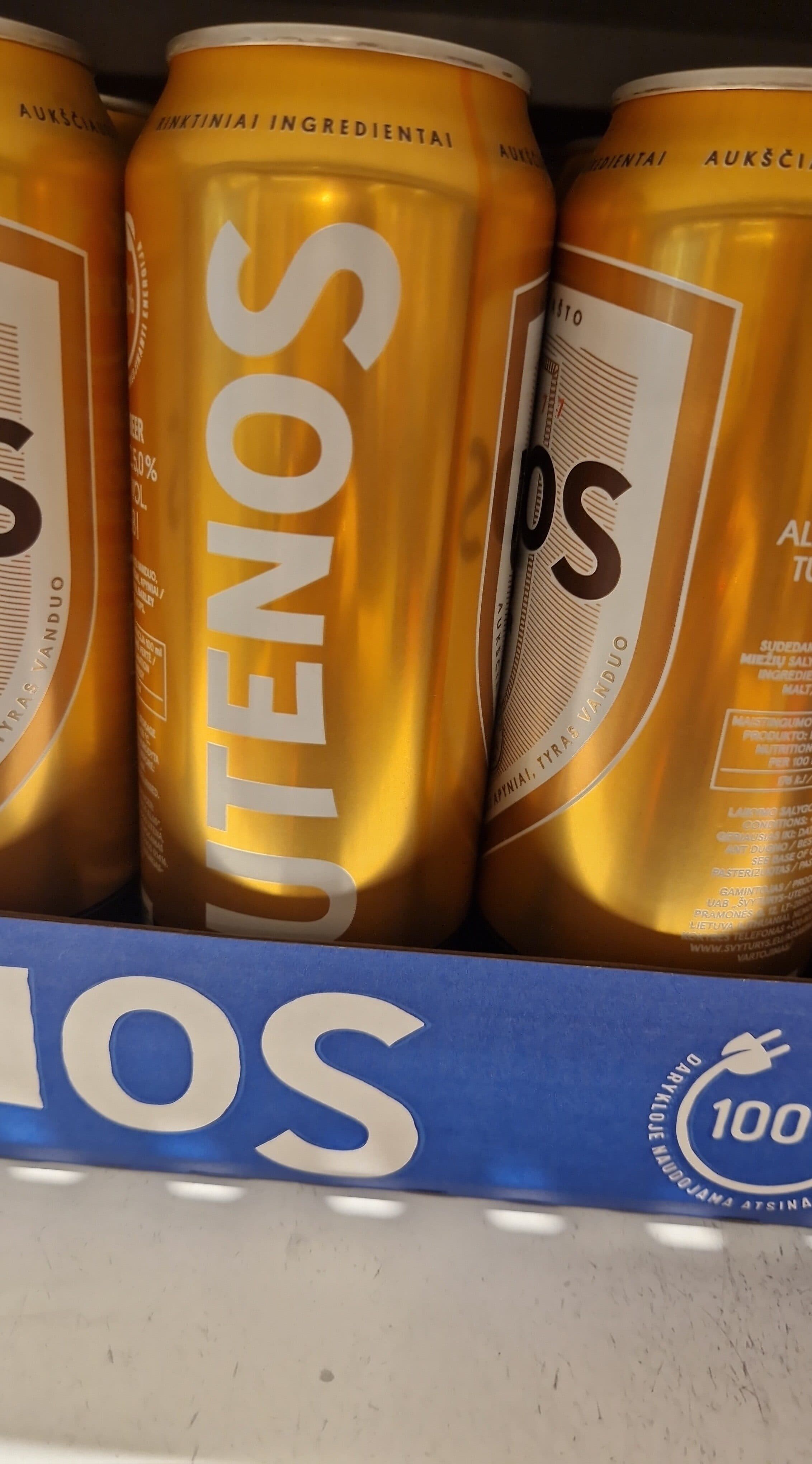Utenos alus packshot