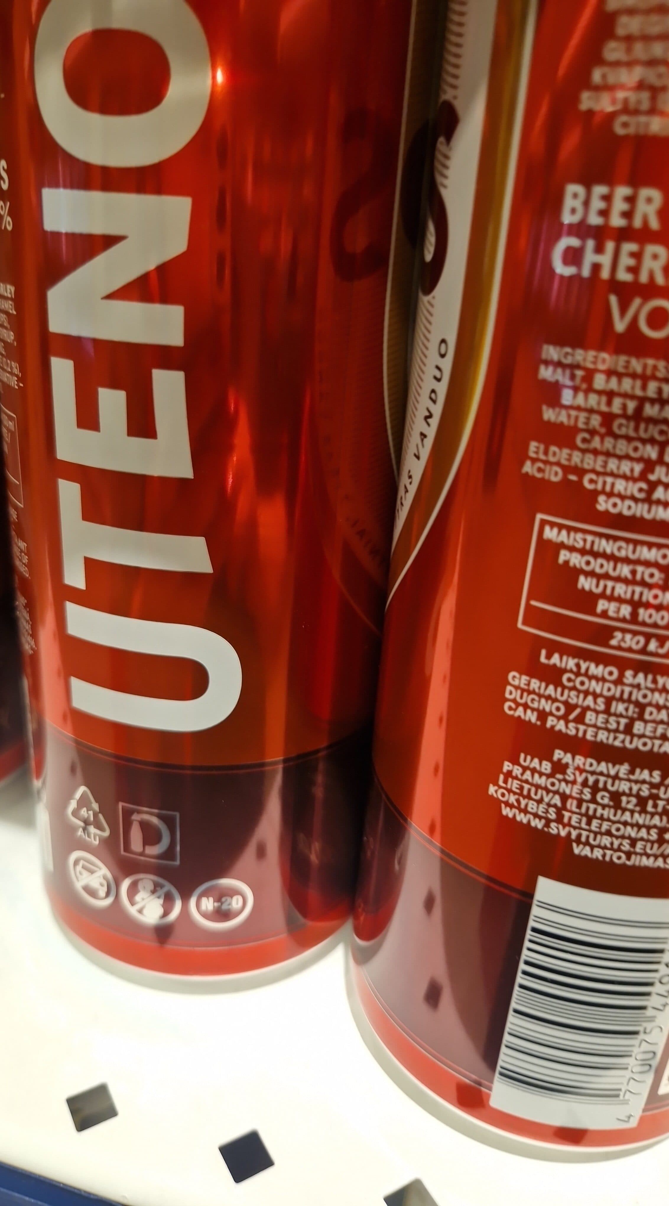 Utenos alus packshot