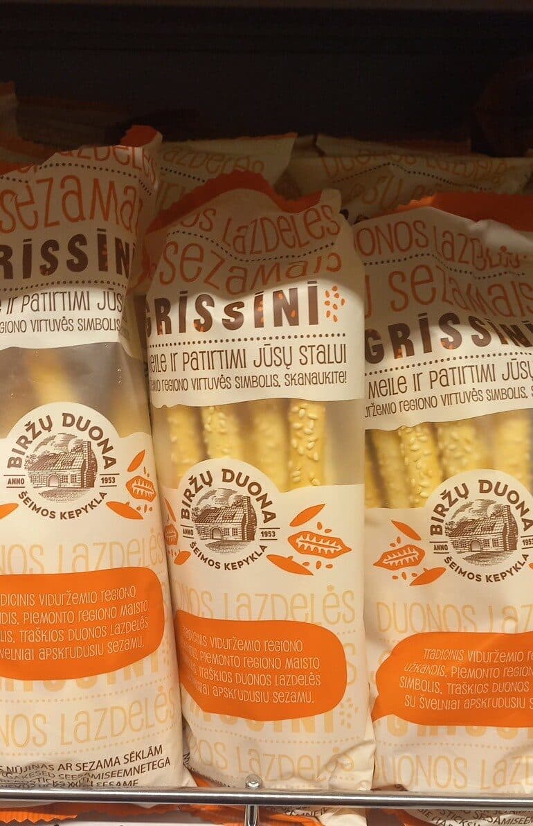 Grissini Duonos lazdelės su sezamais packshot