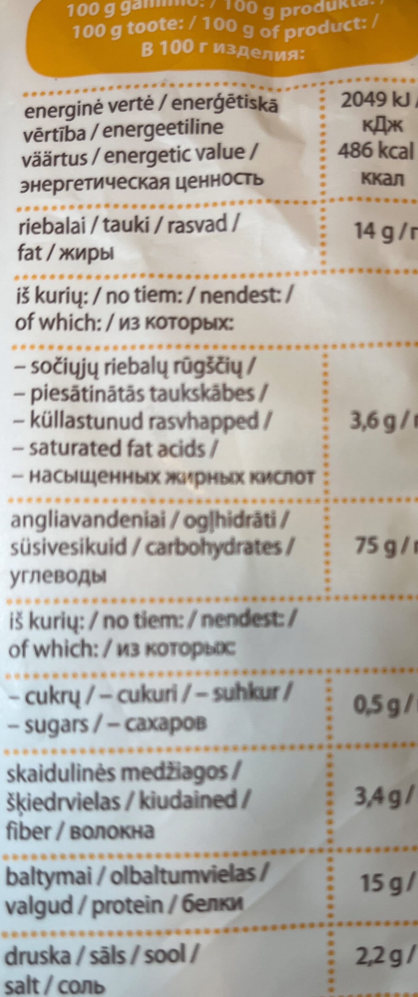 Biržų duona Breadsticks with cheese packshot