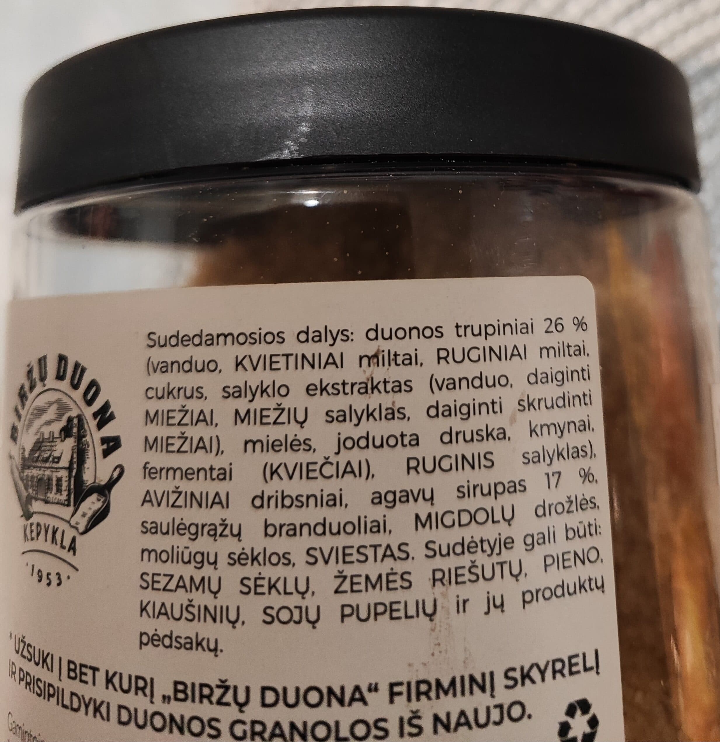 Biržų Duona Granola packshot