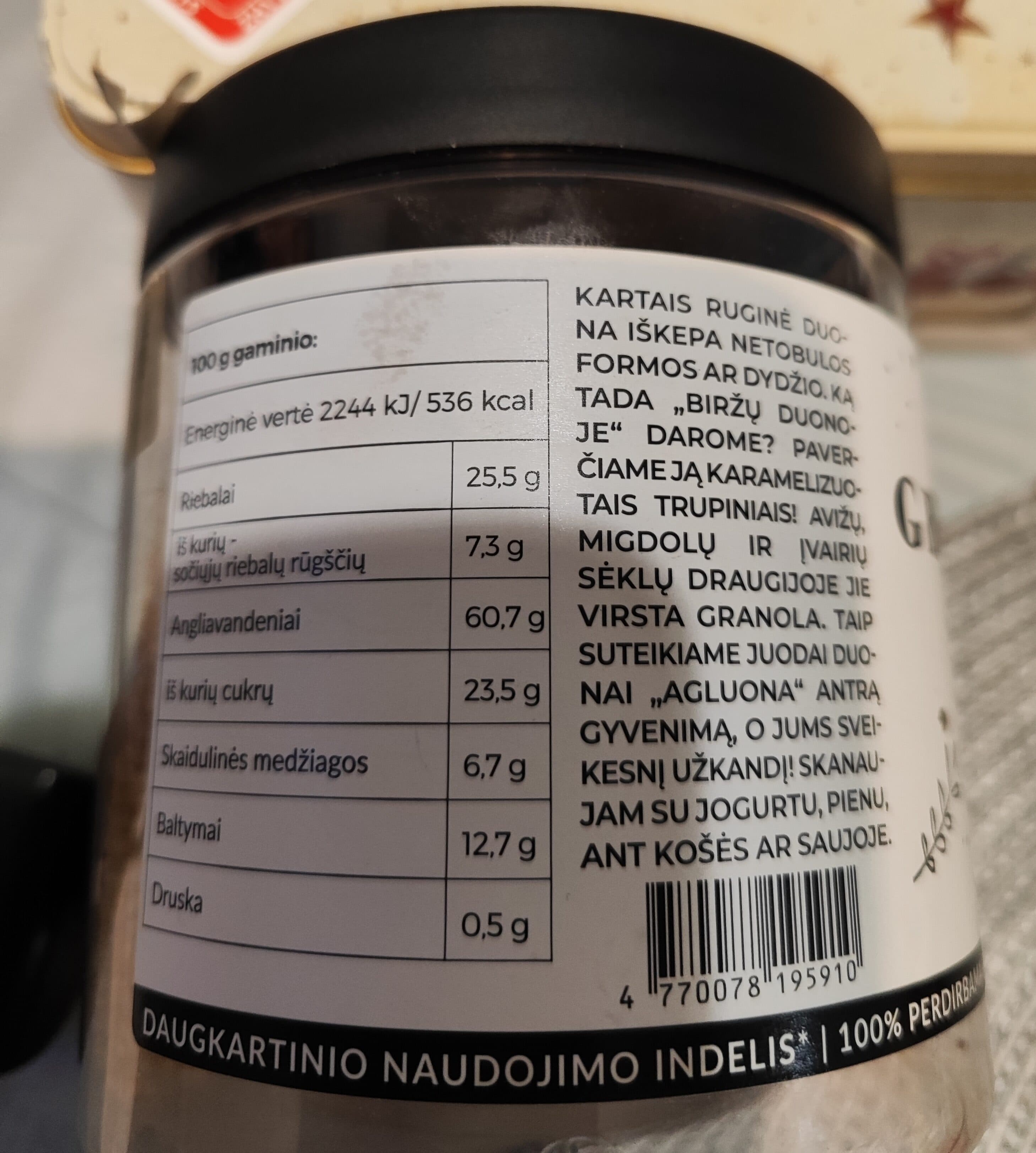 Biržų Duona Granola packshot