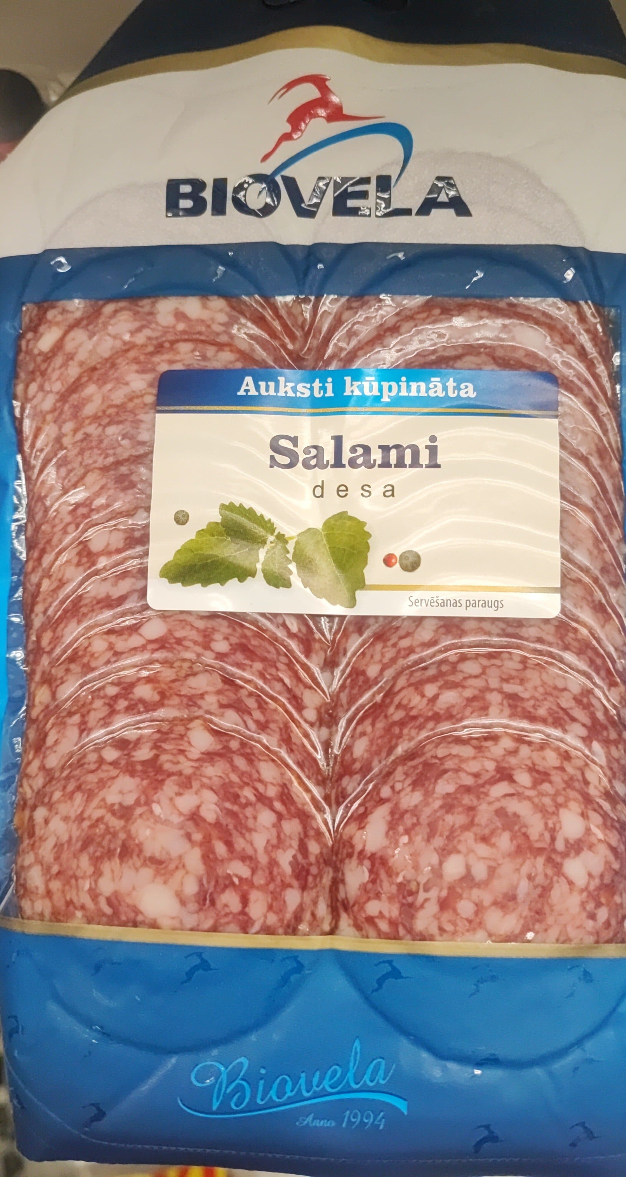 Biovela salami Biovela packshot