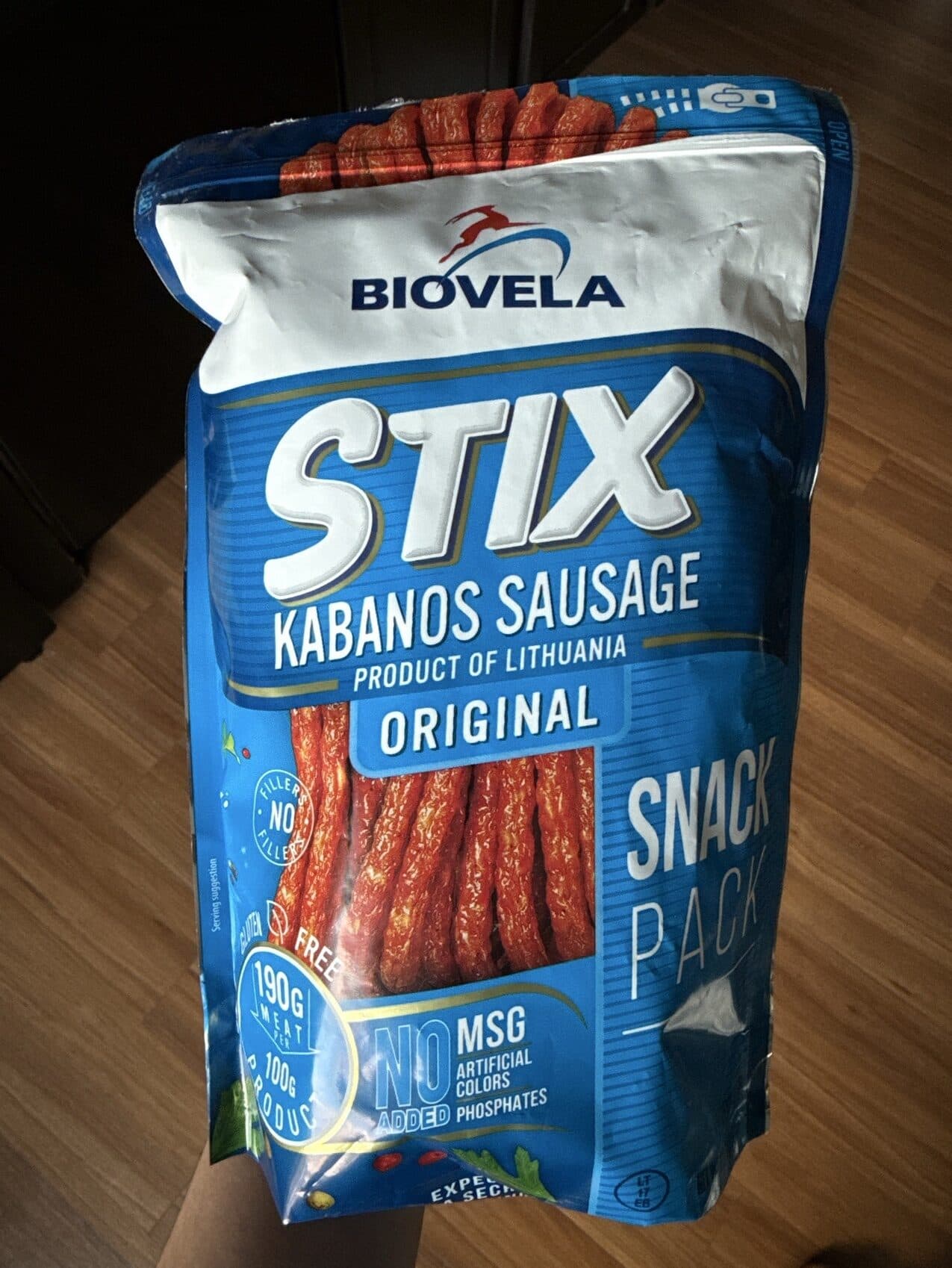 Biovela Stix Kabanos Sausage packshot