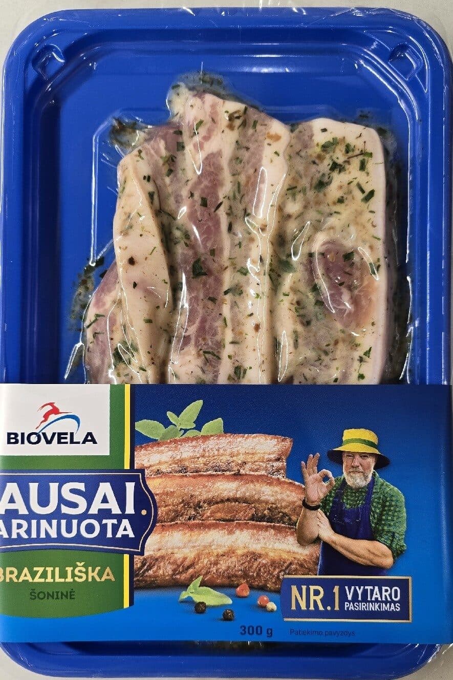 Biovela Sausai Marinuota Braziliška Šoninė packshot
