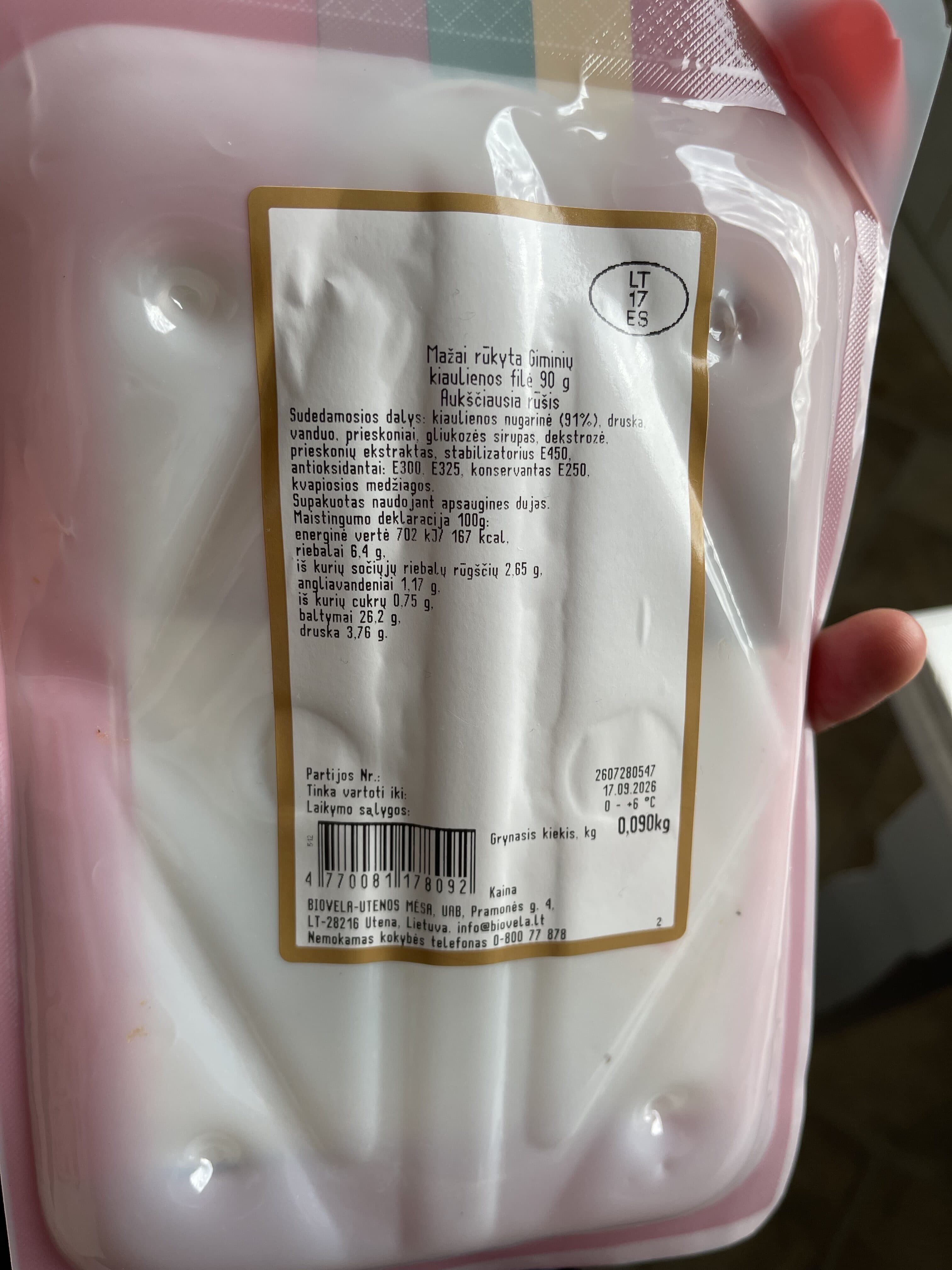 Giminių Kiaulienos filė packshot