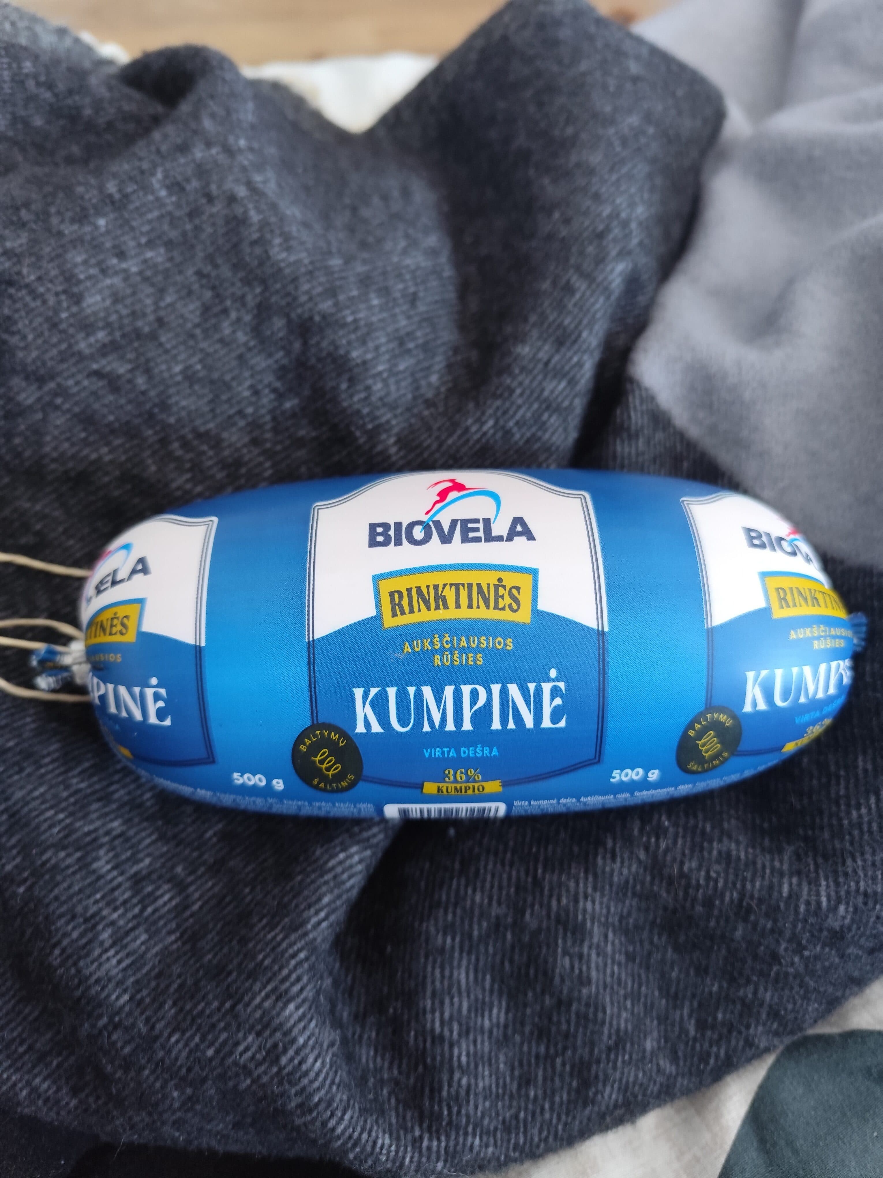 Biovela Rinktinės Kumpinė Virta Dešra packshot