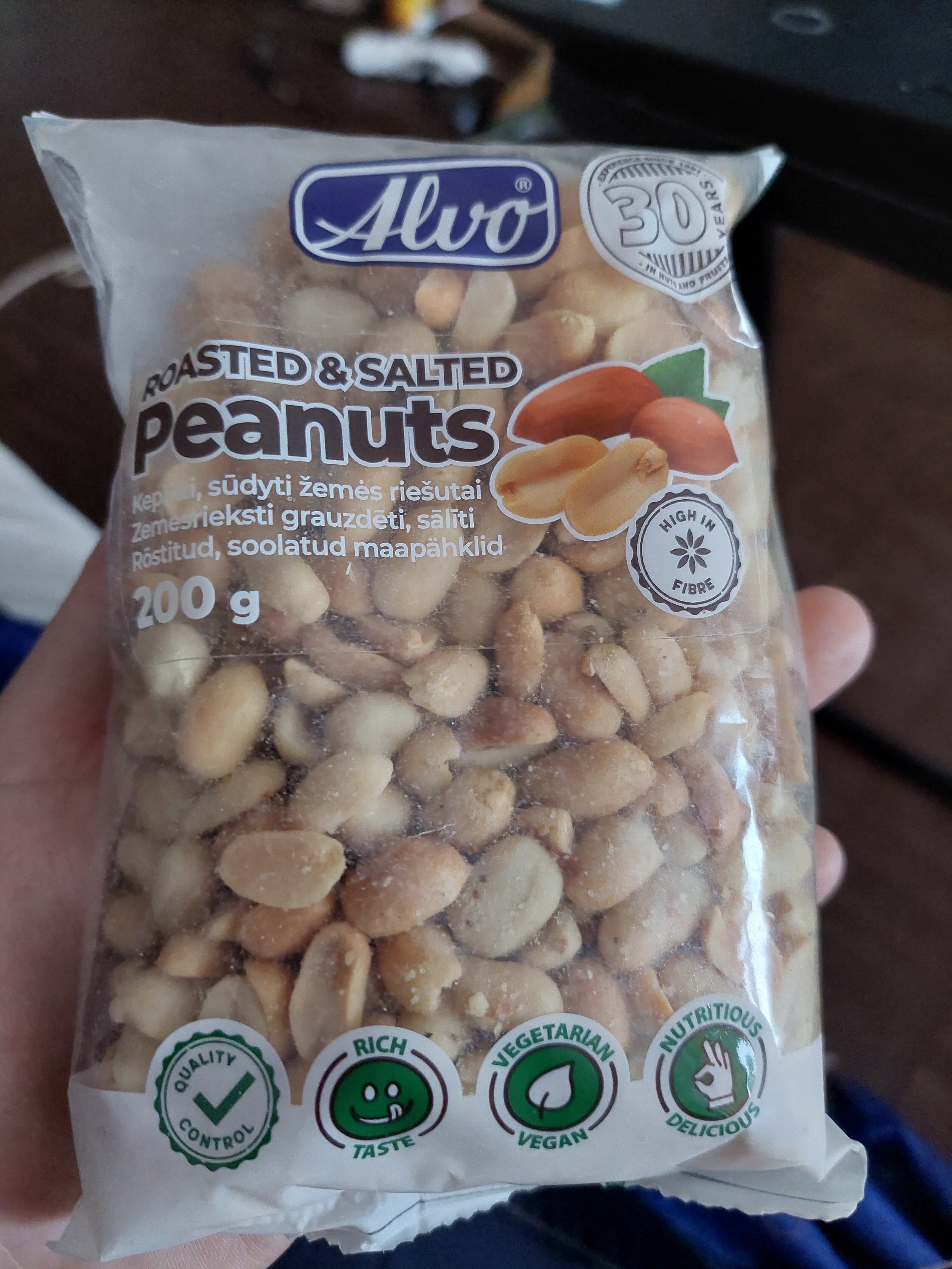 alvo Roasted & Salted Peanuts packshot