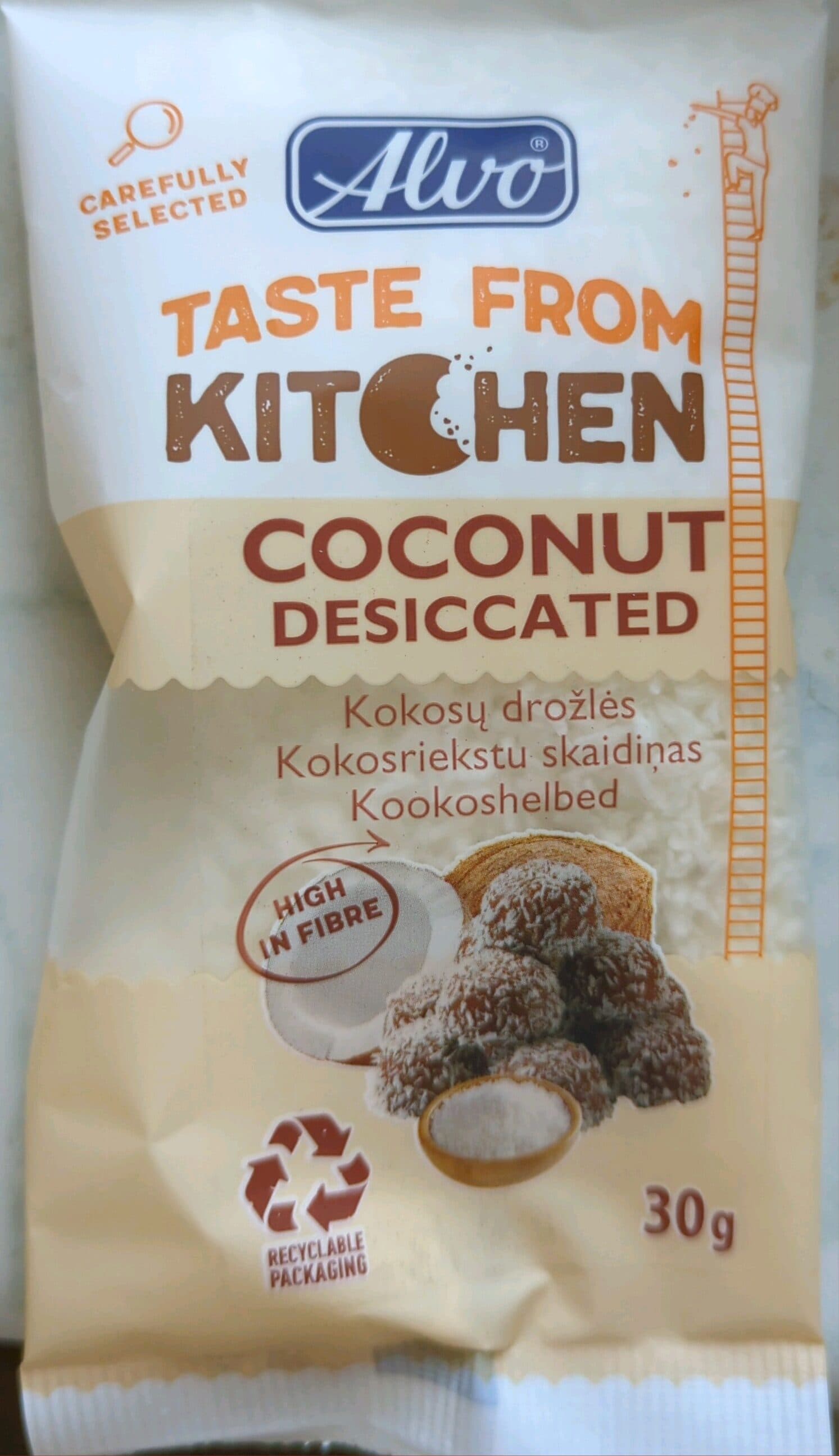 alvo kokosų drožlės packshot