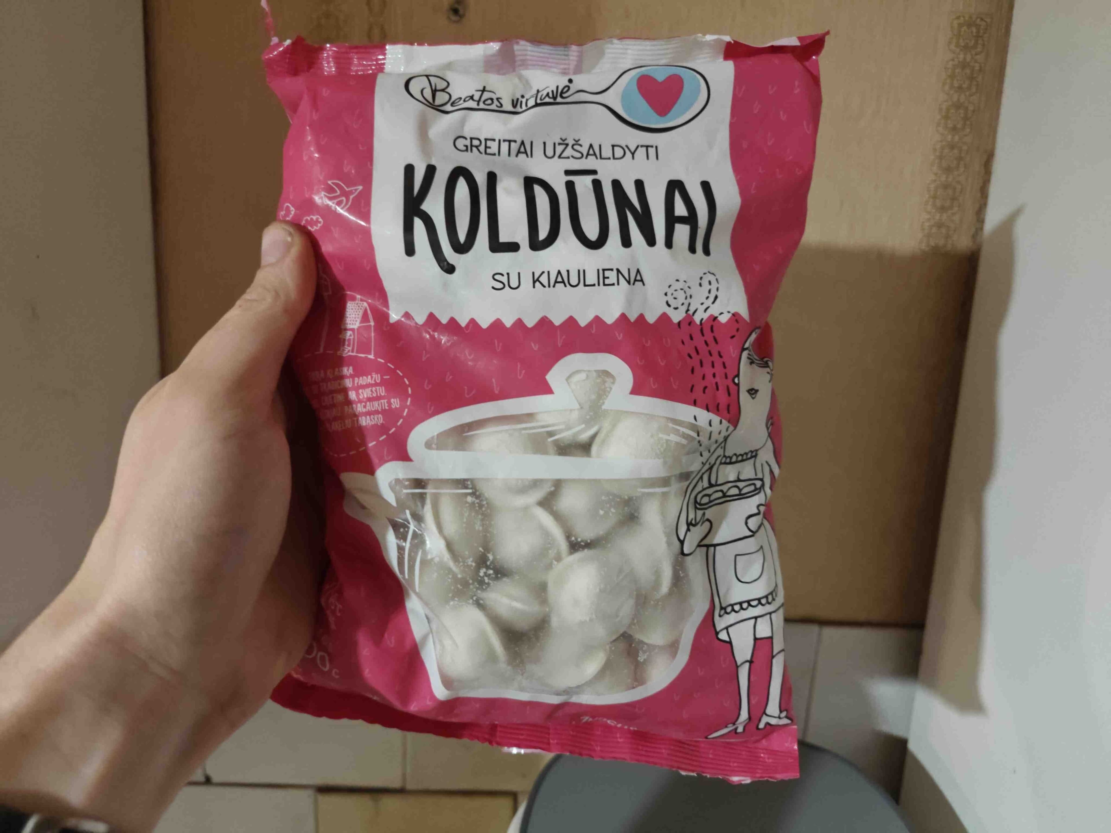 Beatos virtuvė Dumplings with pork packshot