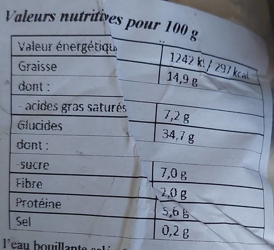 Open Food Facts Raviolis fromage packshot