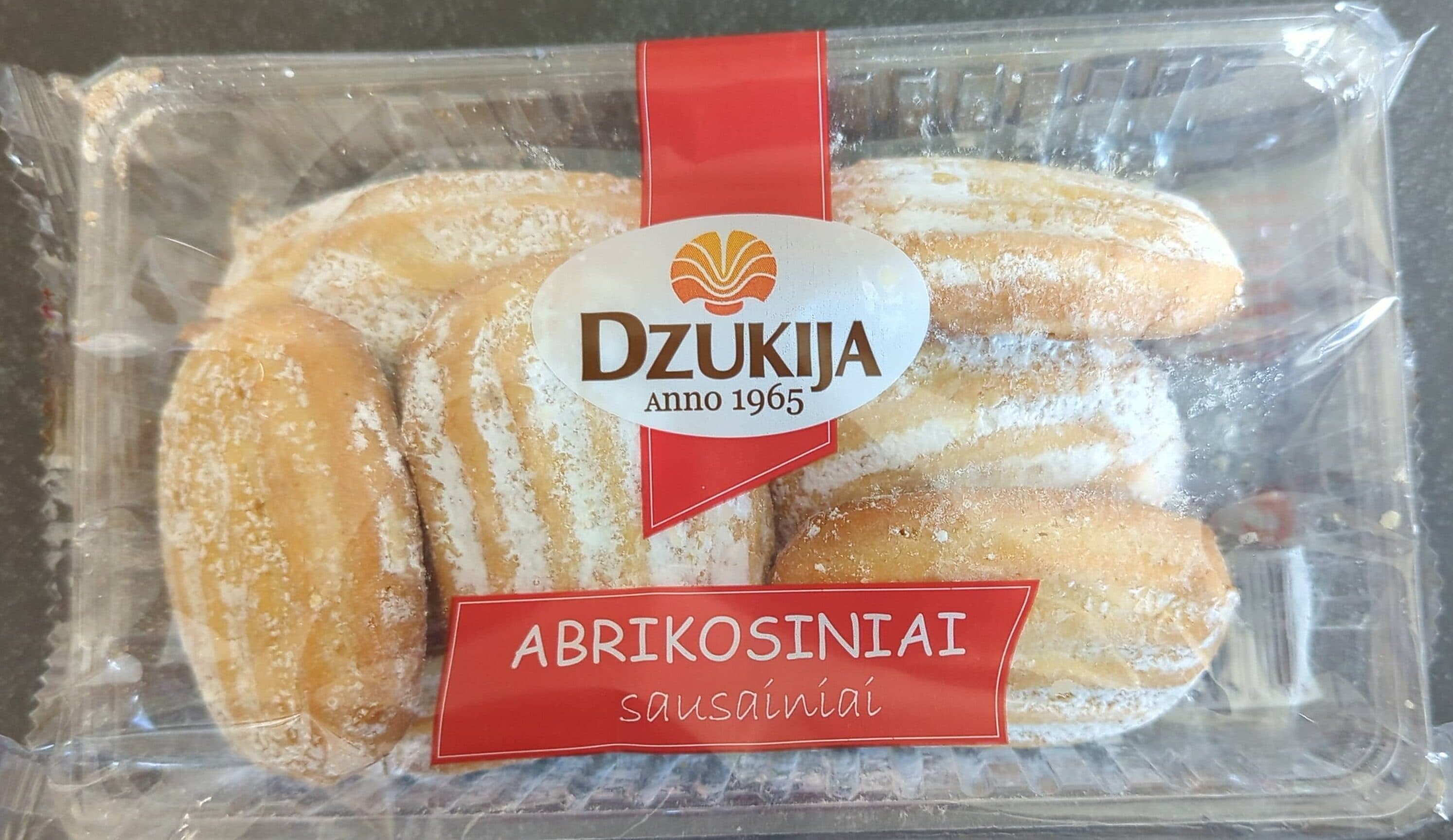 dzūkija Abrikosiniai sausainiai packshot